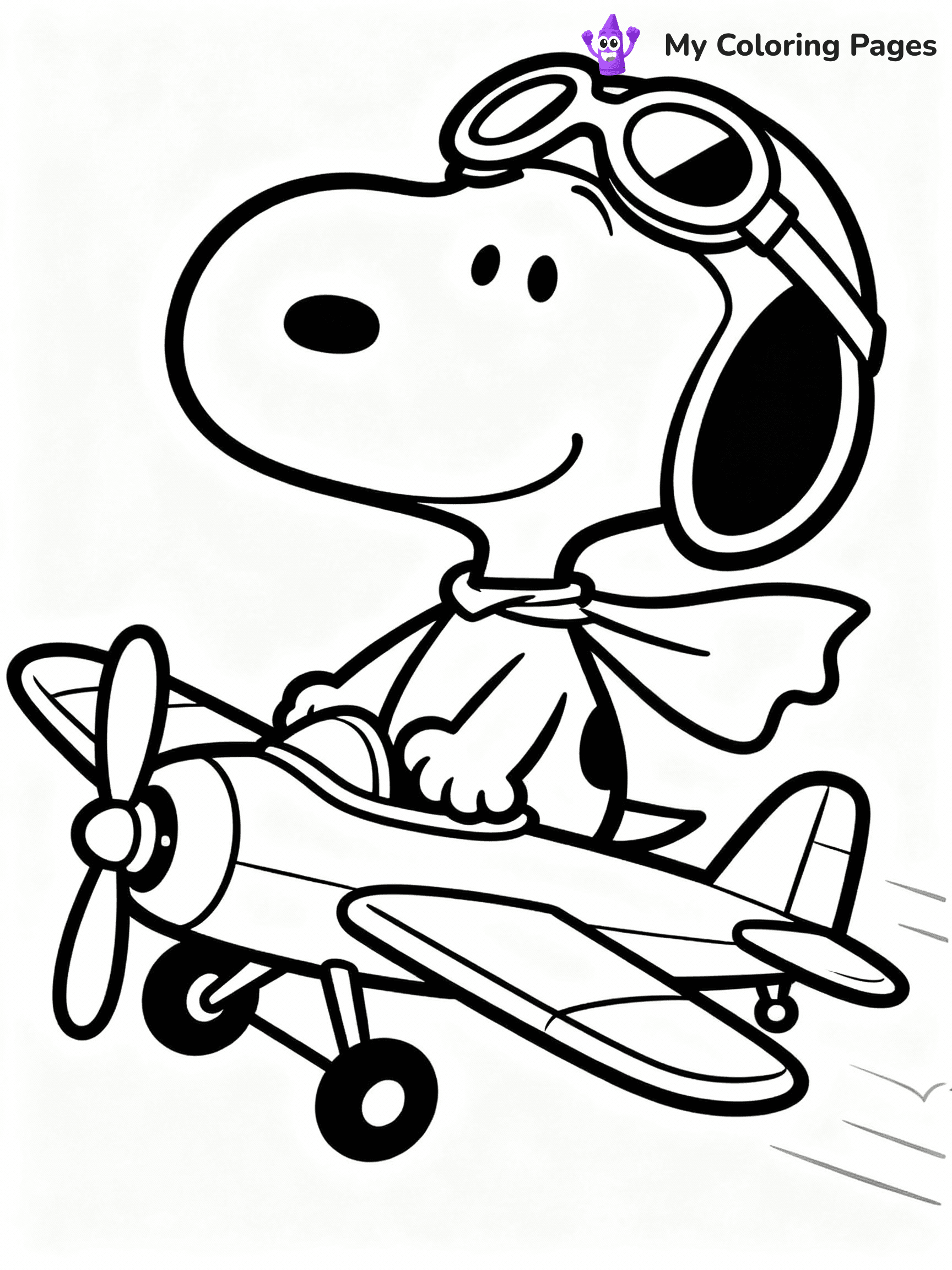Snoopy Coloring Pages - 29