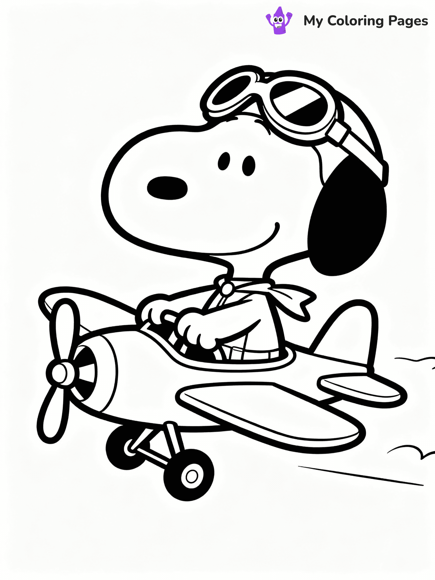 Snoopy Coloring Pages - 28