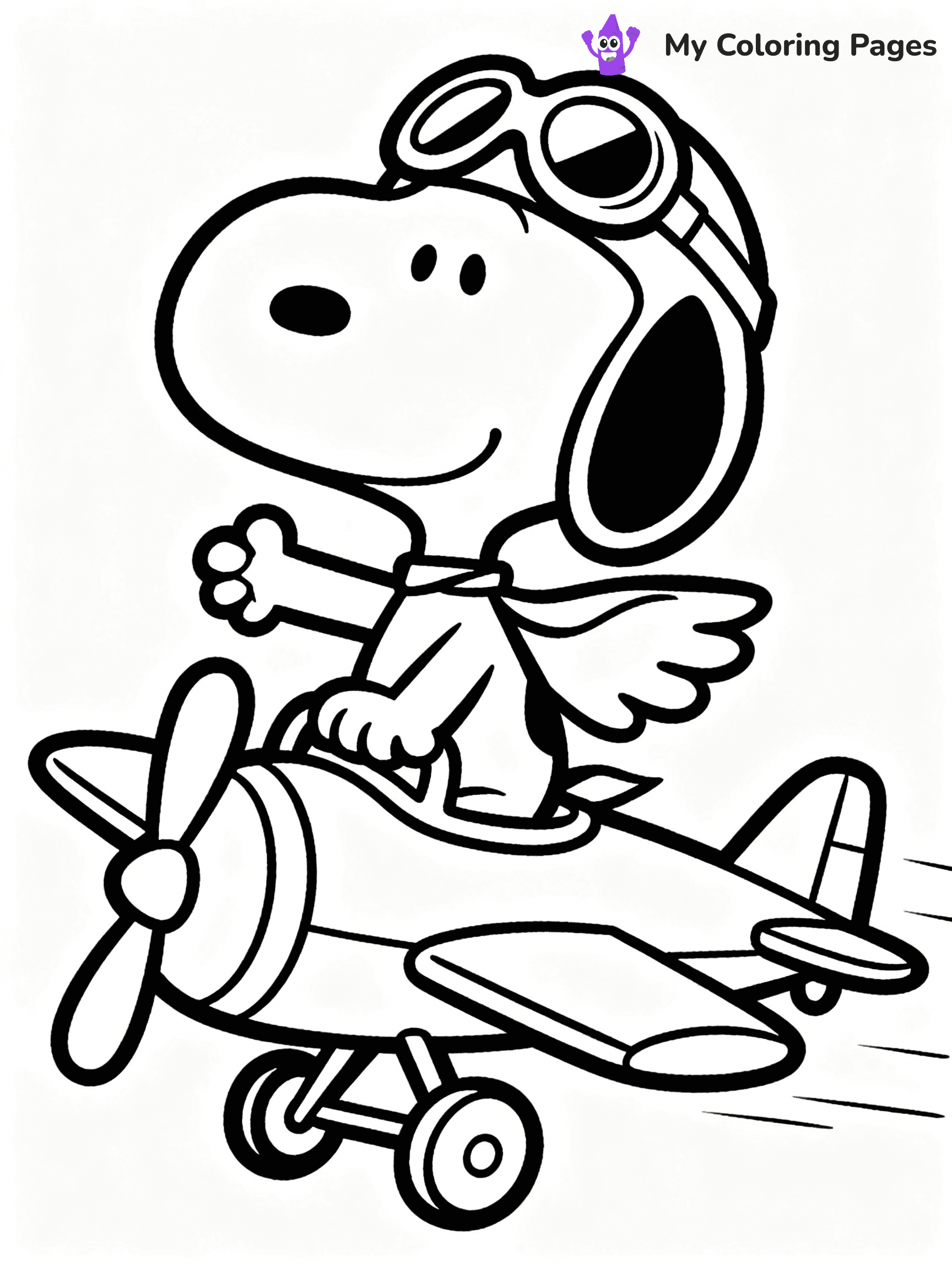 Snoopy Coloring Pages - 27