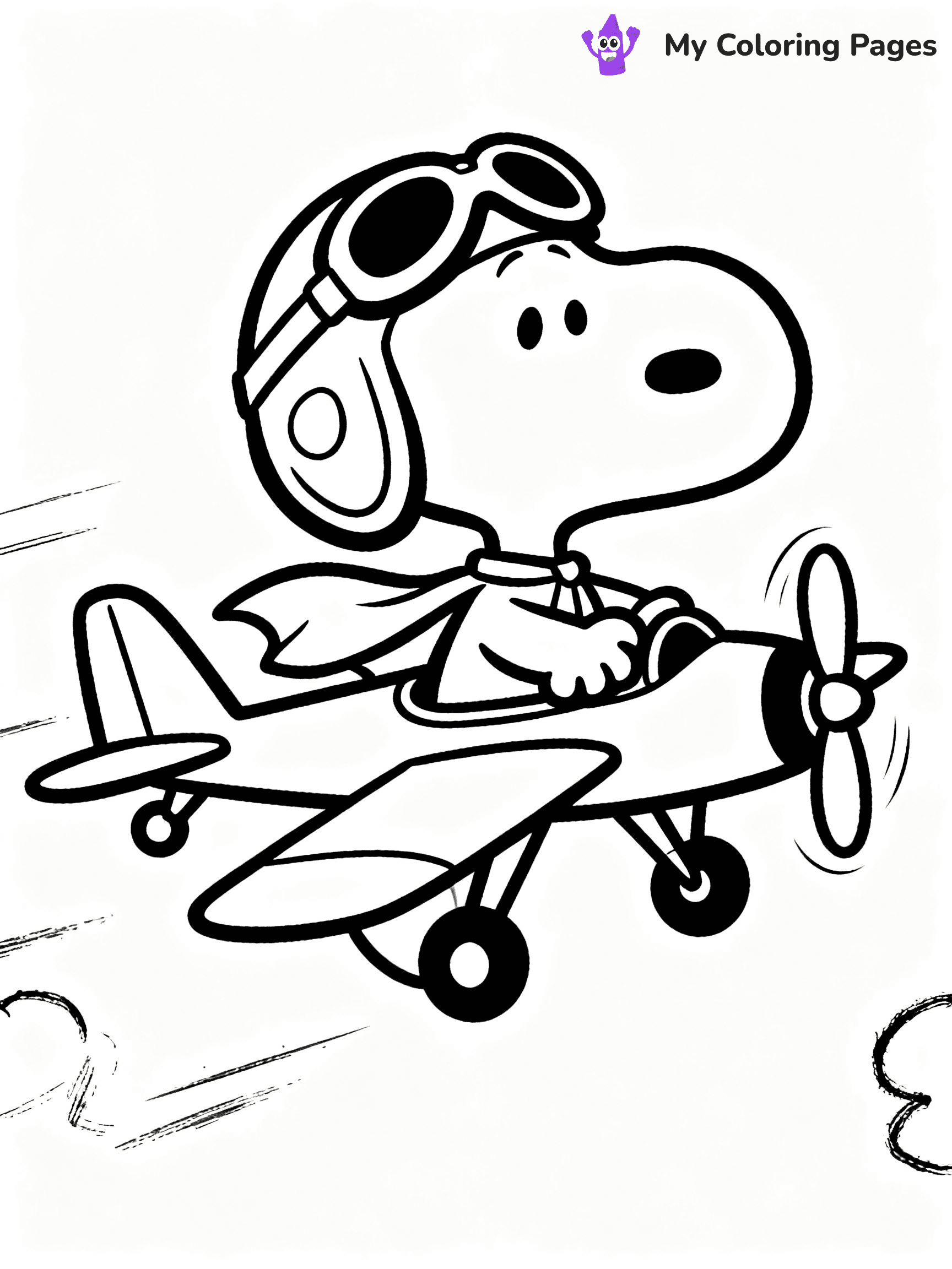 Snoopy Coloring Pages - 26