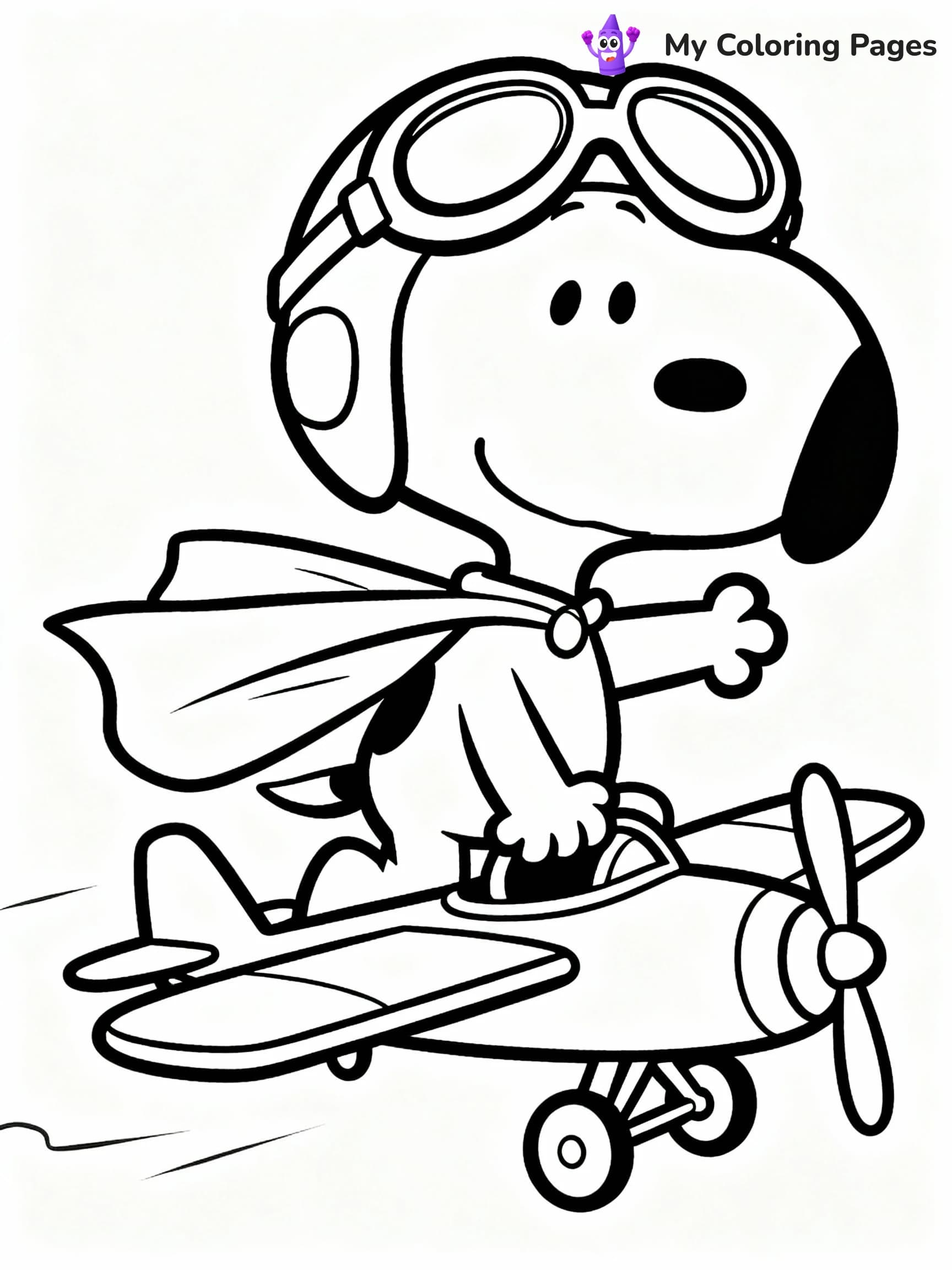 Snoopy Coloring Pages - 23