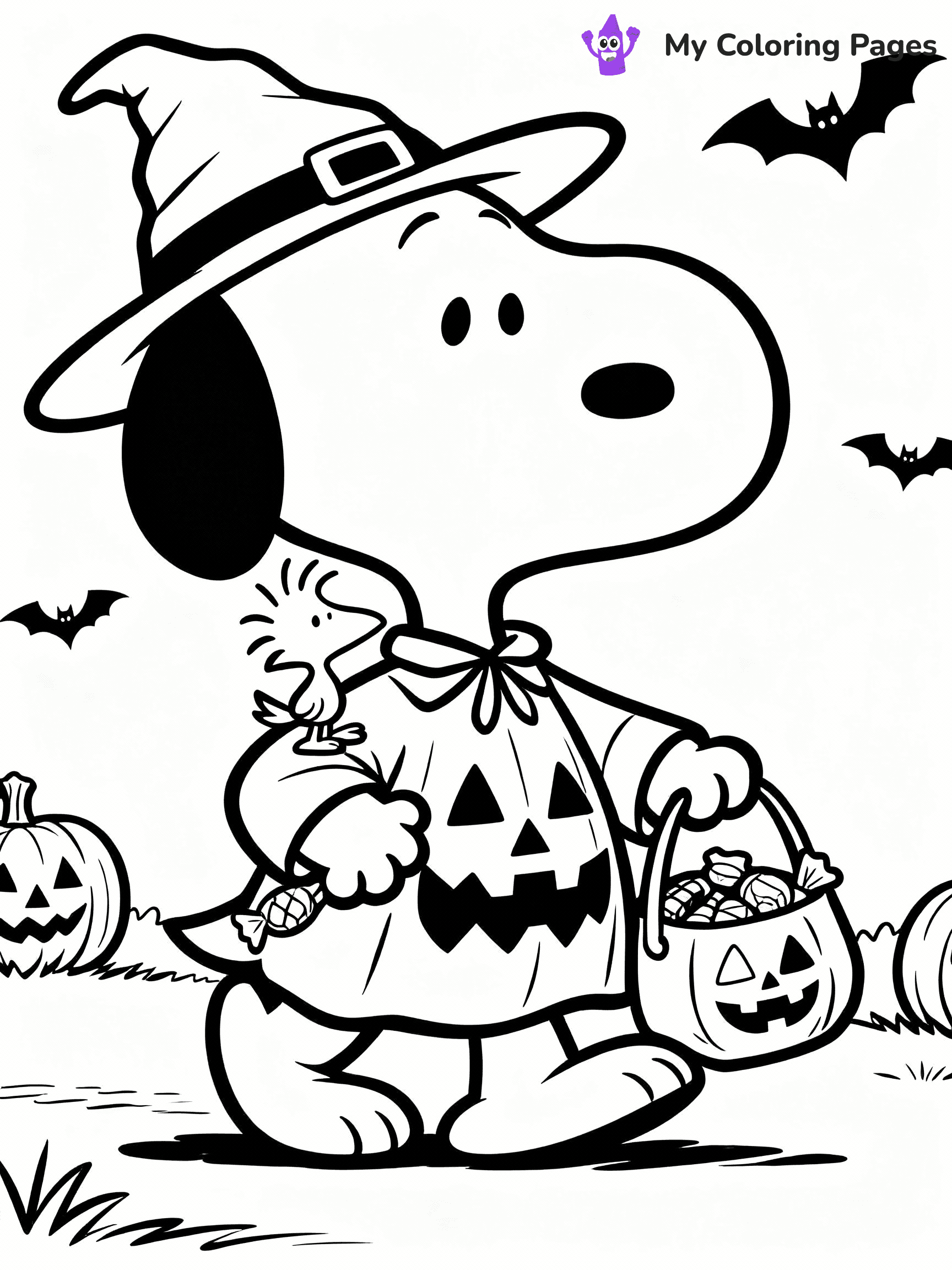 Snoopy Coloring Pages - 22