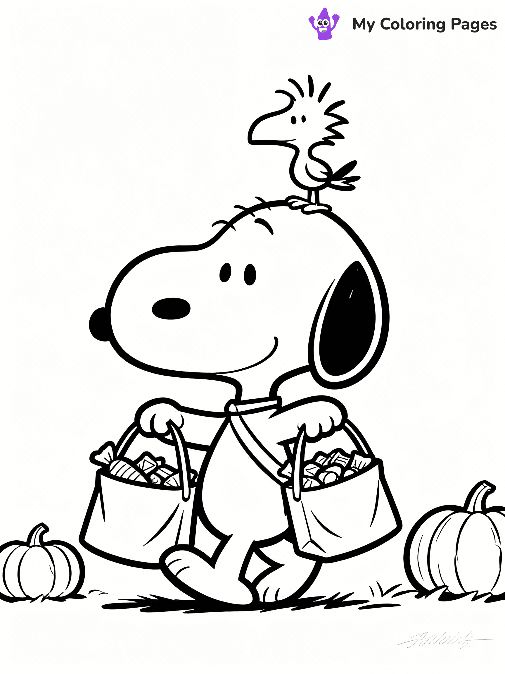 Snoopy Coloring Pages - 20