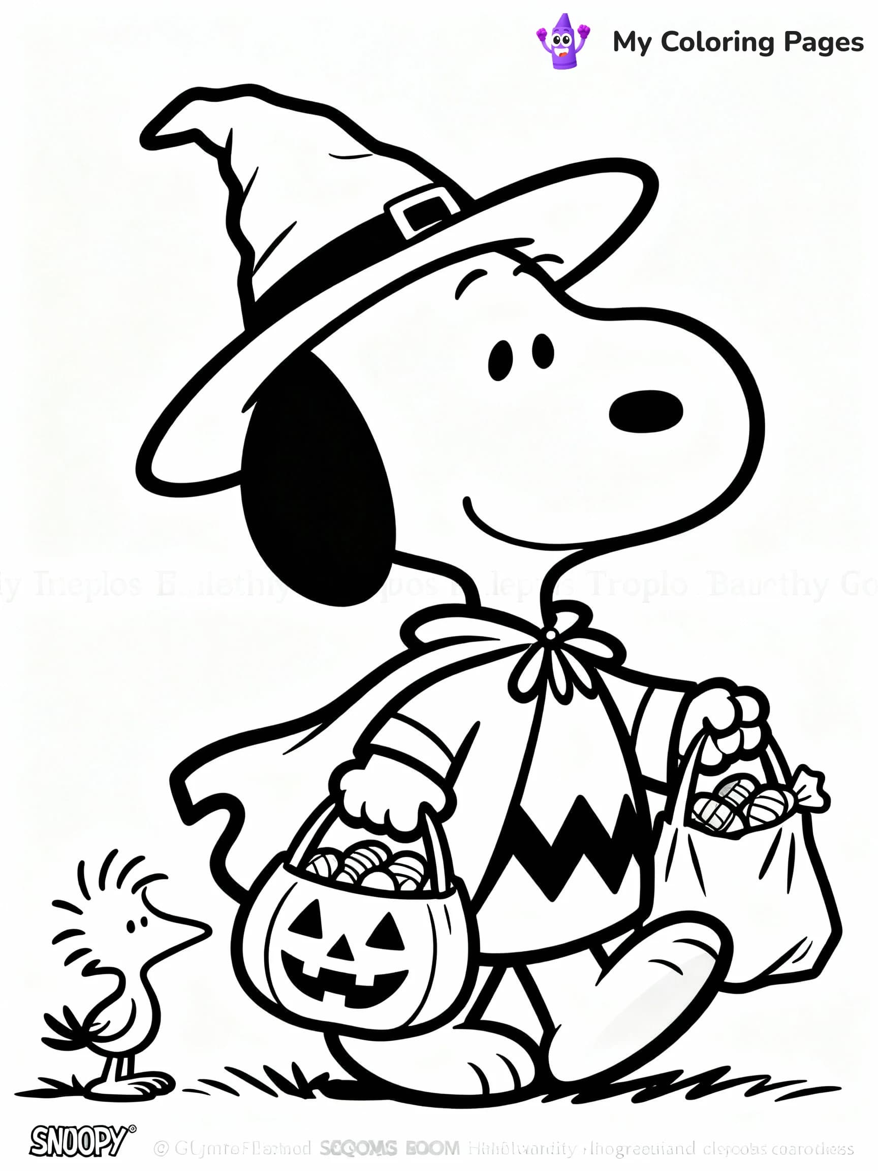 Snoopy Coloring Pages - 19