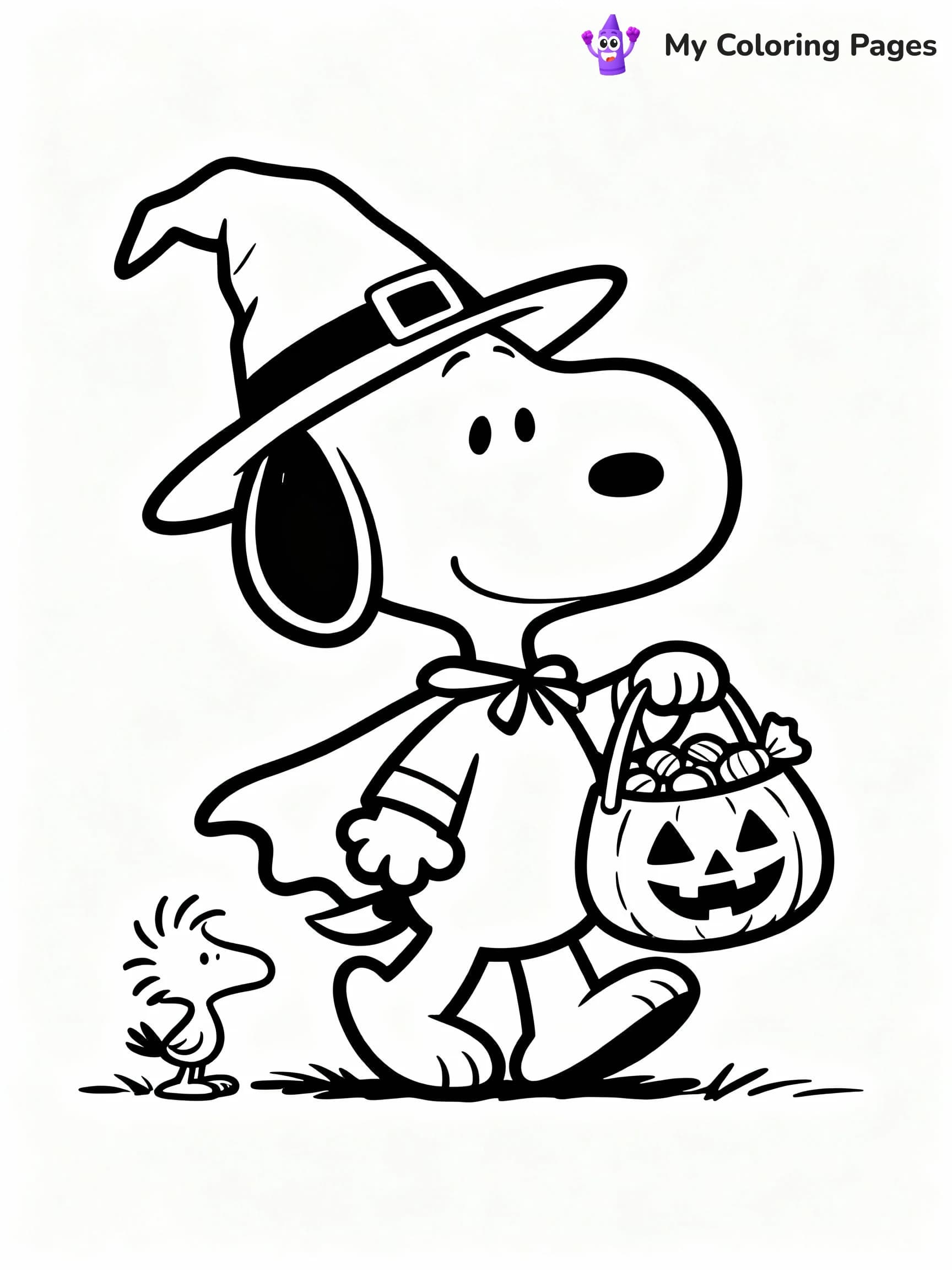 Snoopy Coloring Pages - 17