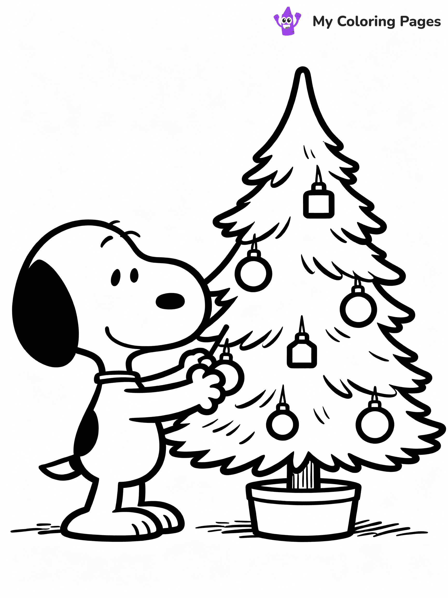 Snoopy Coloring Pages - 15