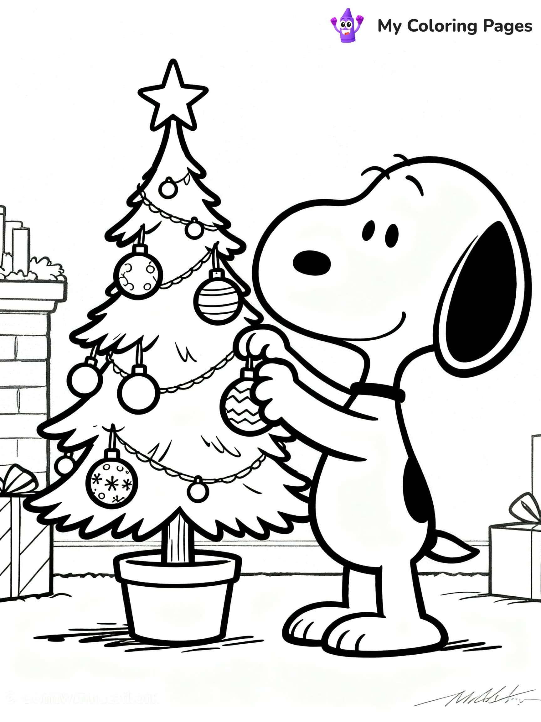 Snoopy Coloring Pages - 10