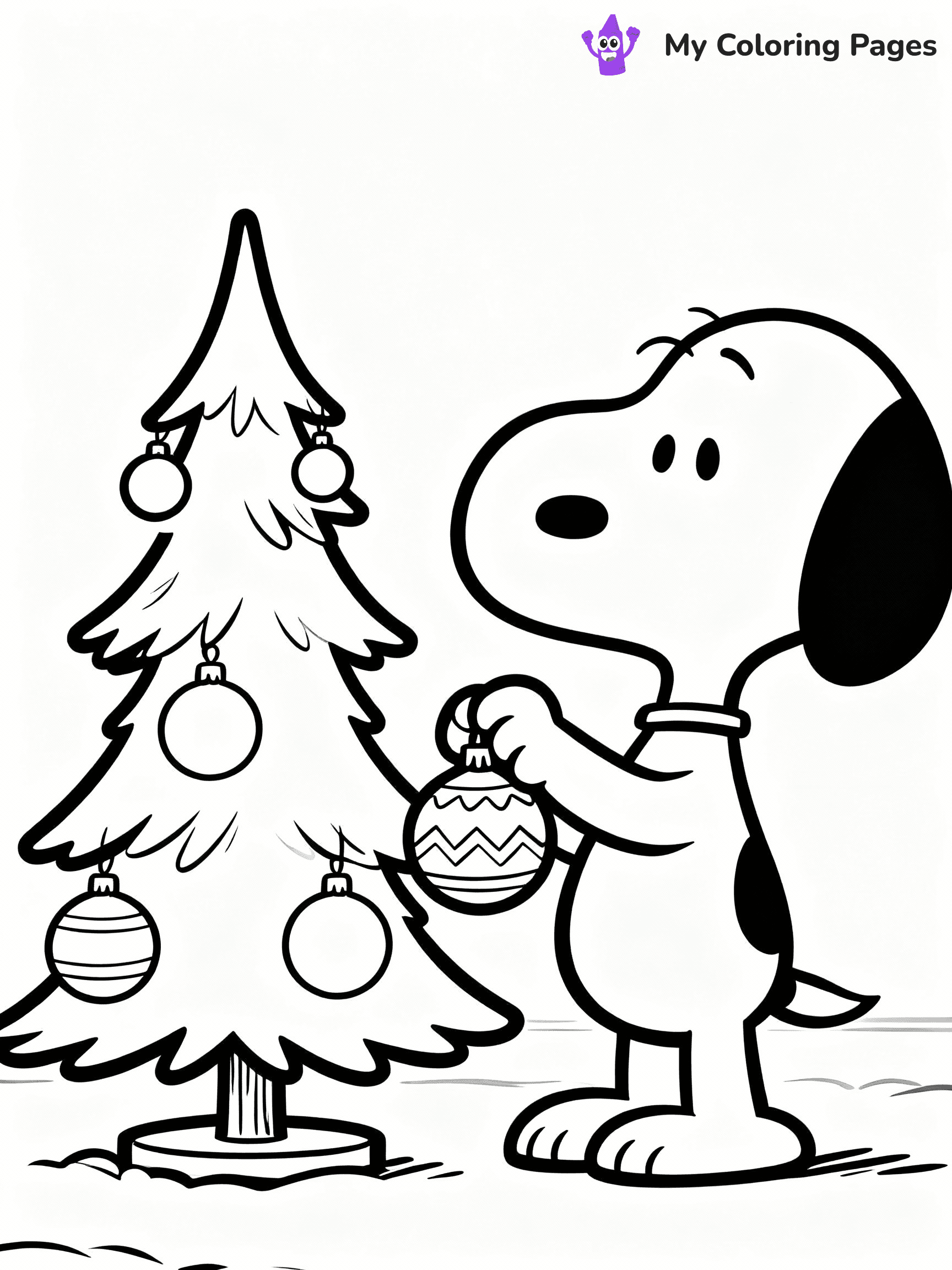 Snoopy Coloring Pages - 9