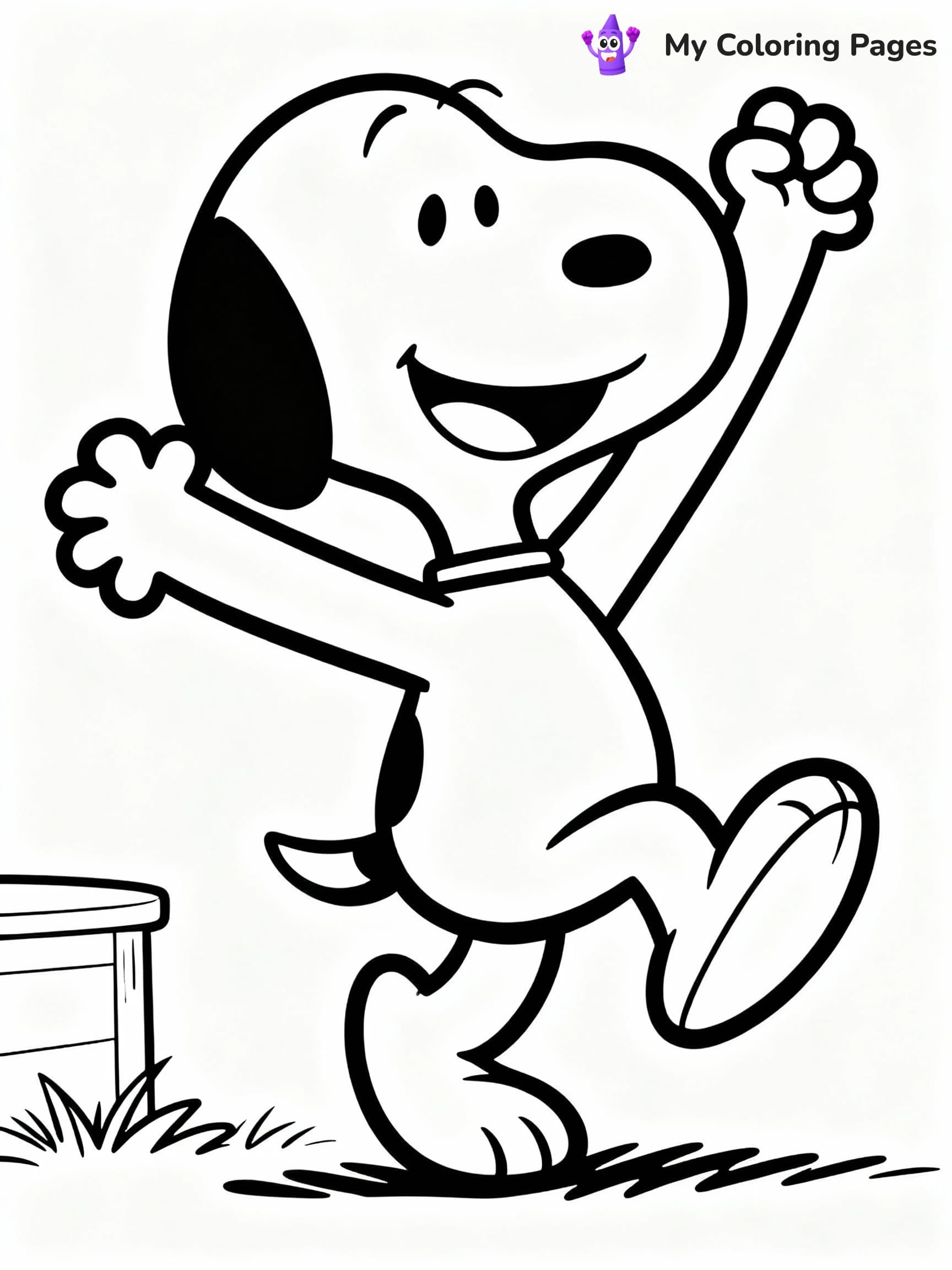 Snoopy Coloring Pages - 7