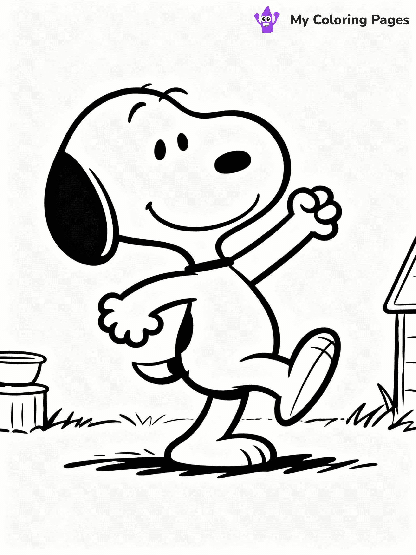 Snoopy Coloring Pages - 5