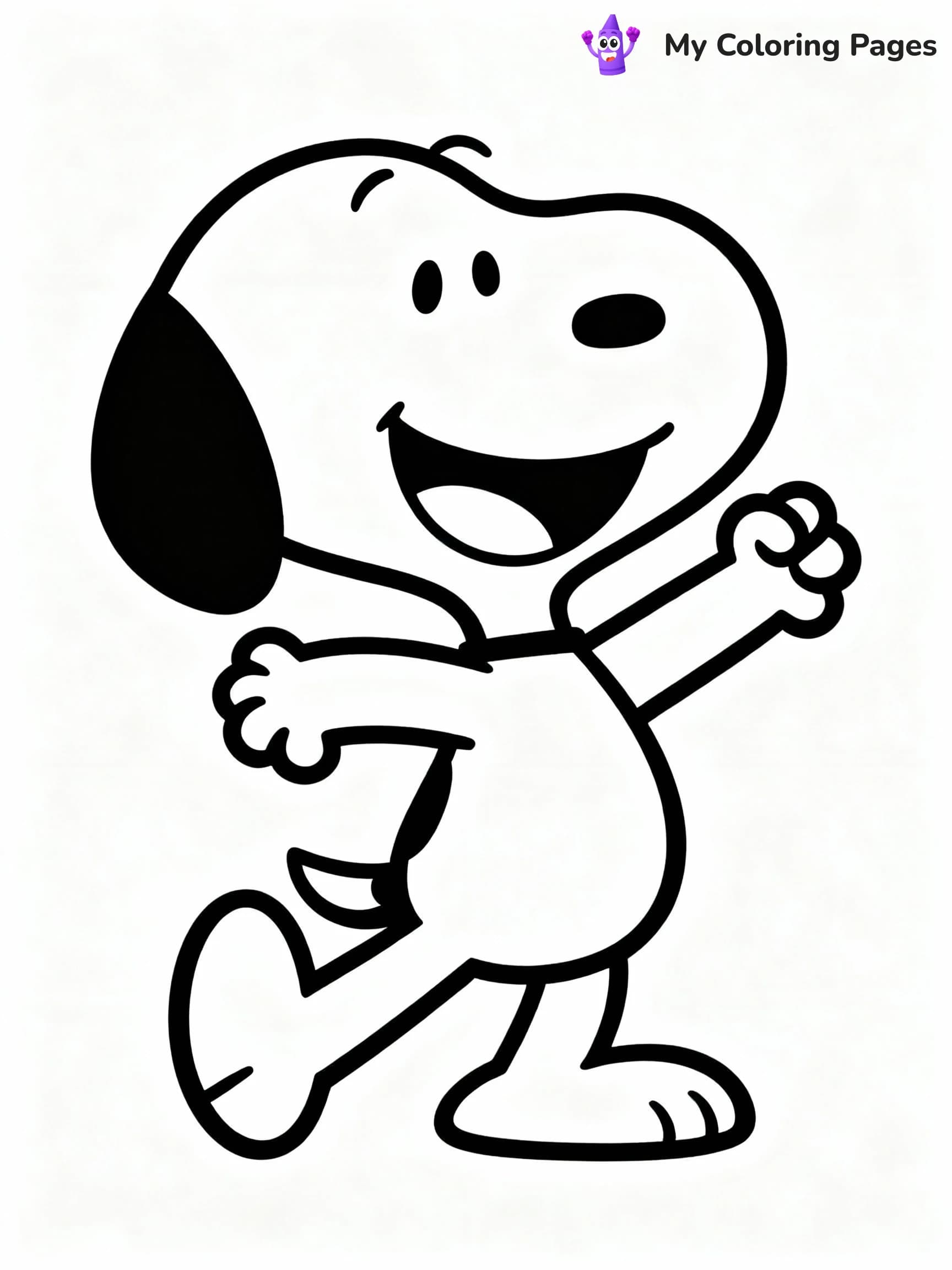 Snoopy Coloring Pages - 3
