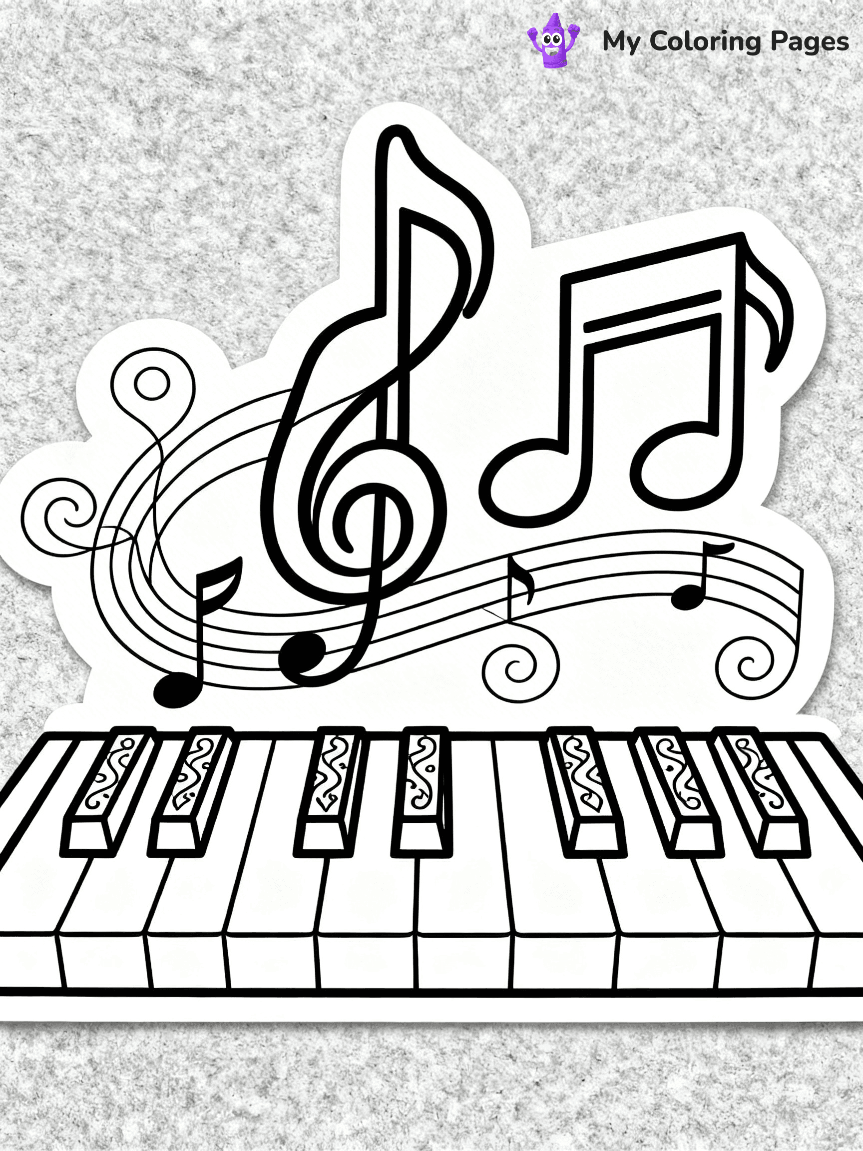 Piano Coloring Pages - 53