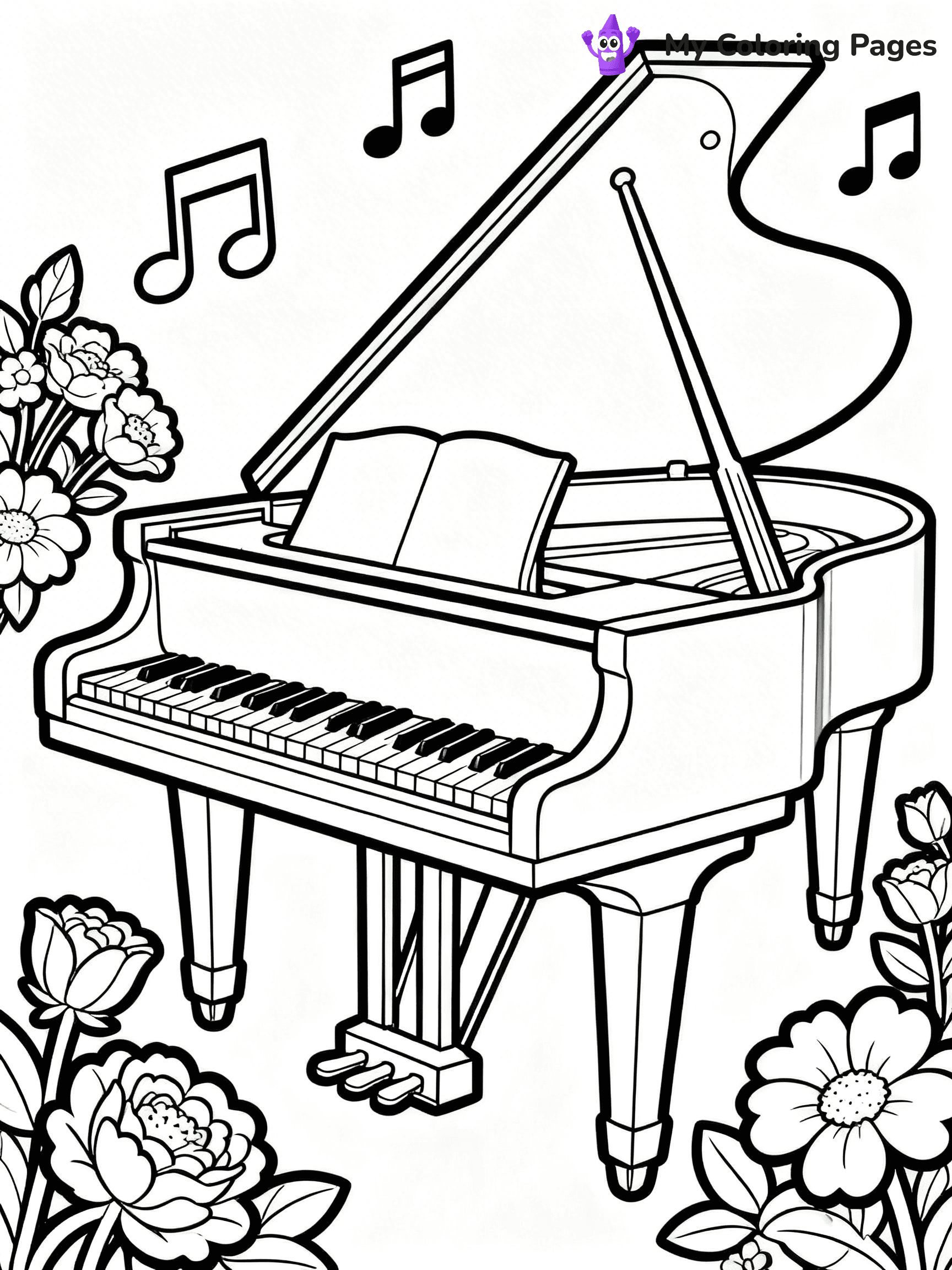 Piano Coloring Pages - 46