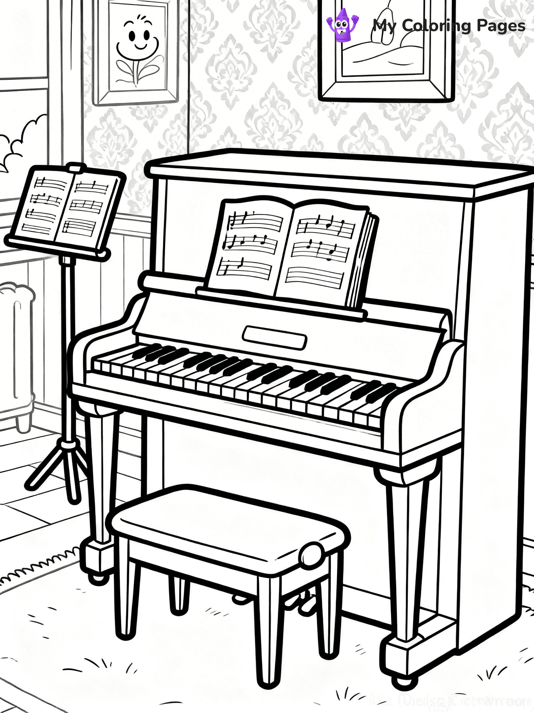 Piano Coloring Pages - 41
