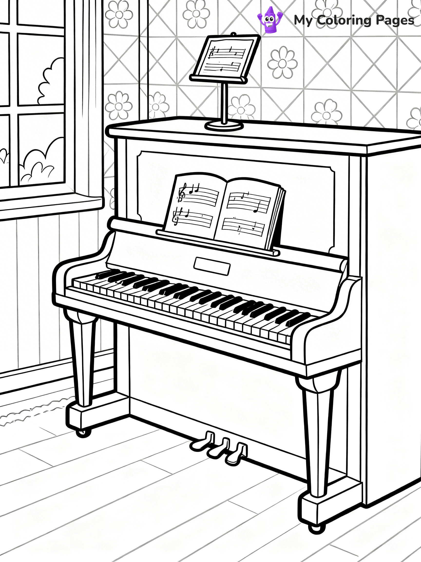 Piano Coloring Pages - 39