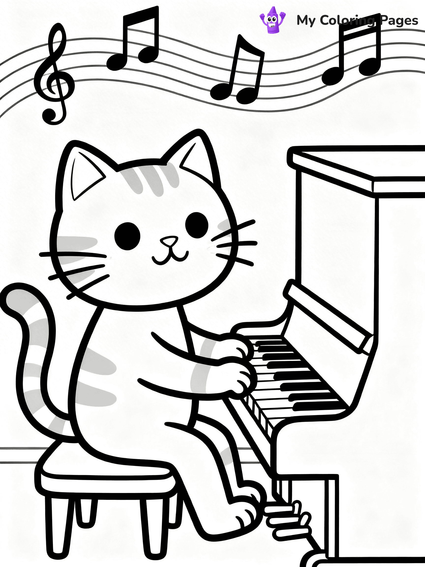 Piano Coloring Pages - 38