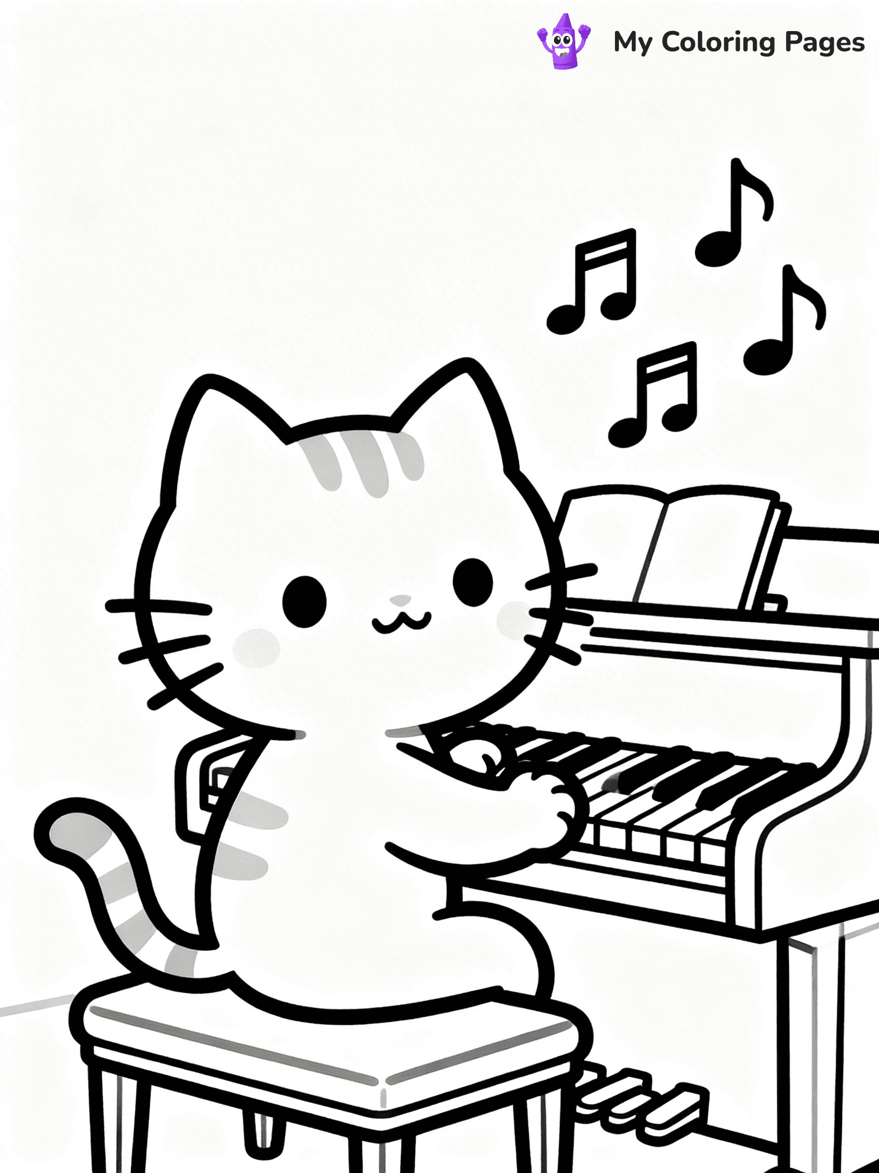 Piano Coloring Pages - 35