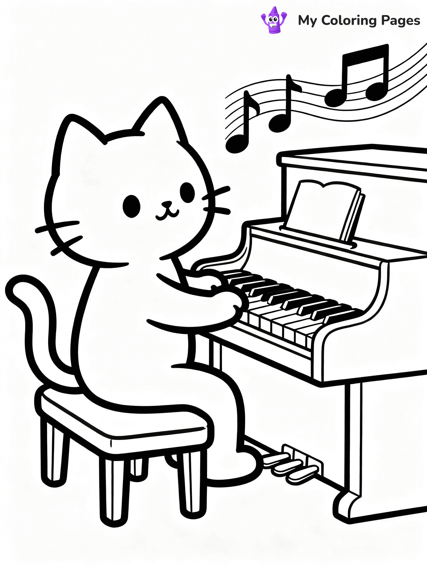 Piano Coloring Pages - 33