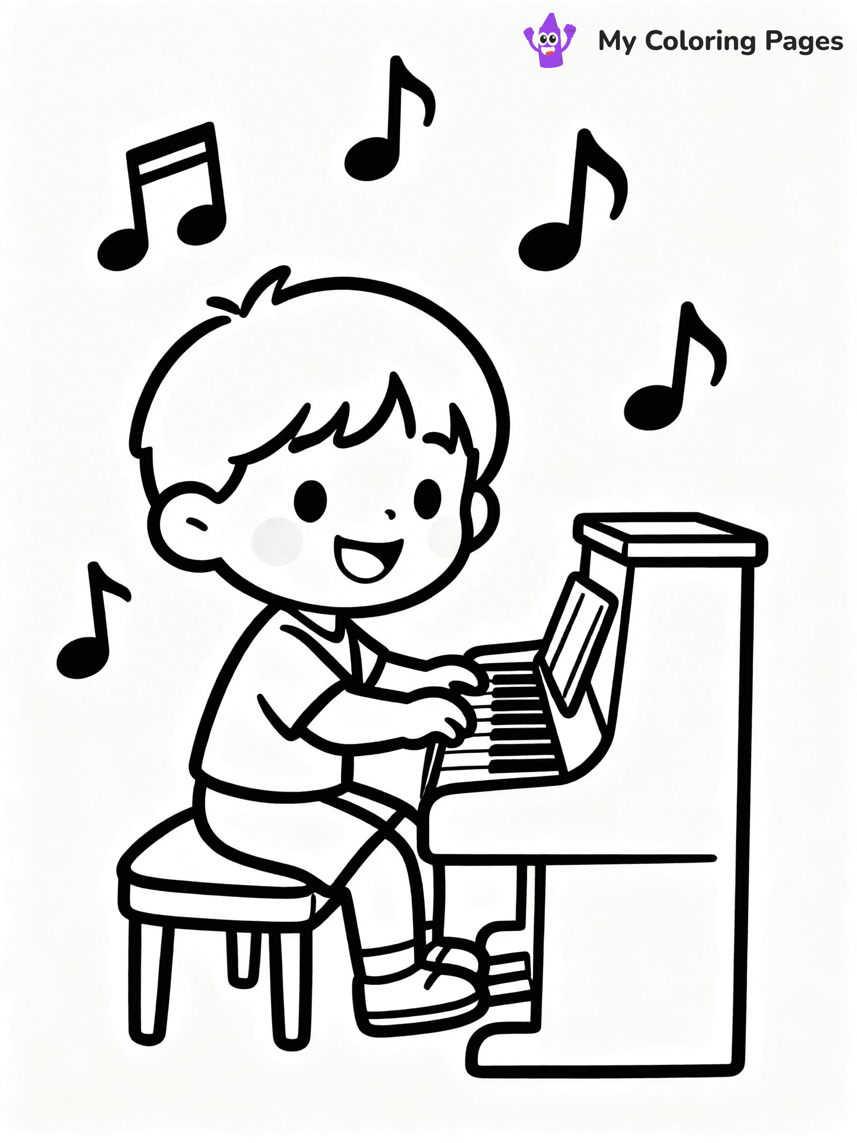 Piano Coloring Pages - 31