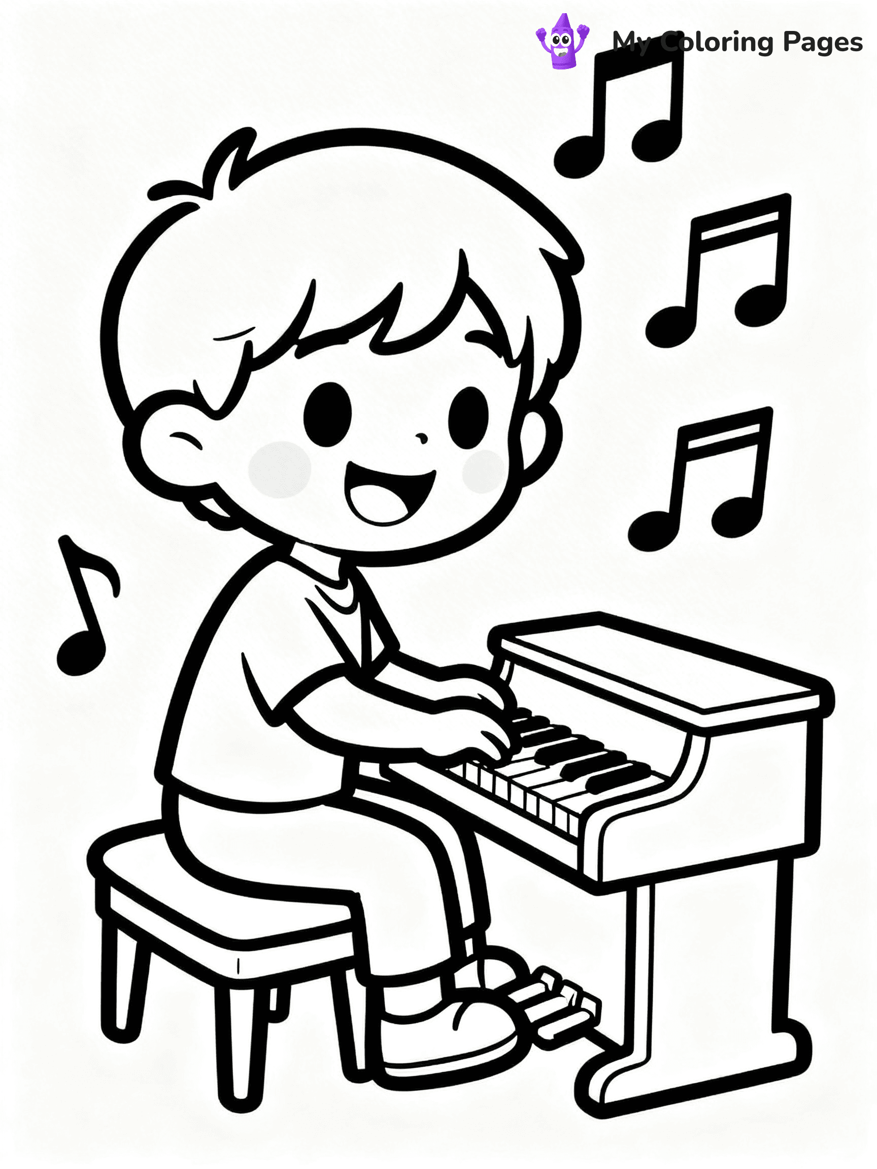 Piano Coloring Pages - 27