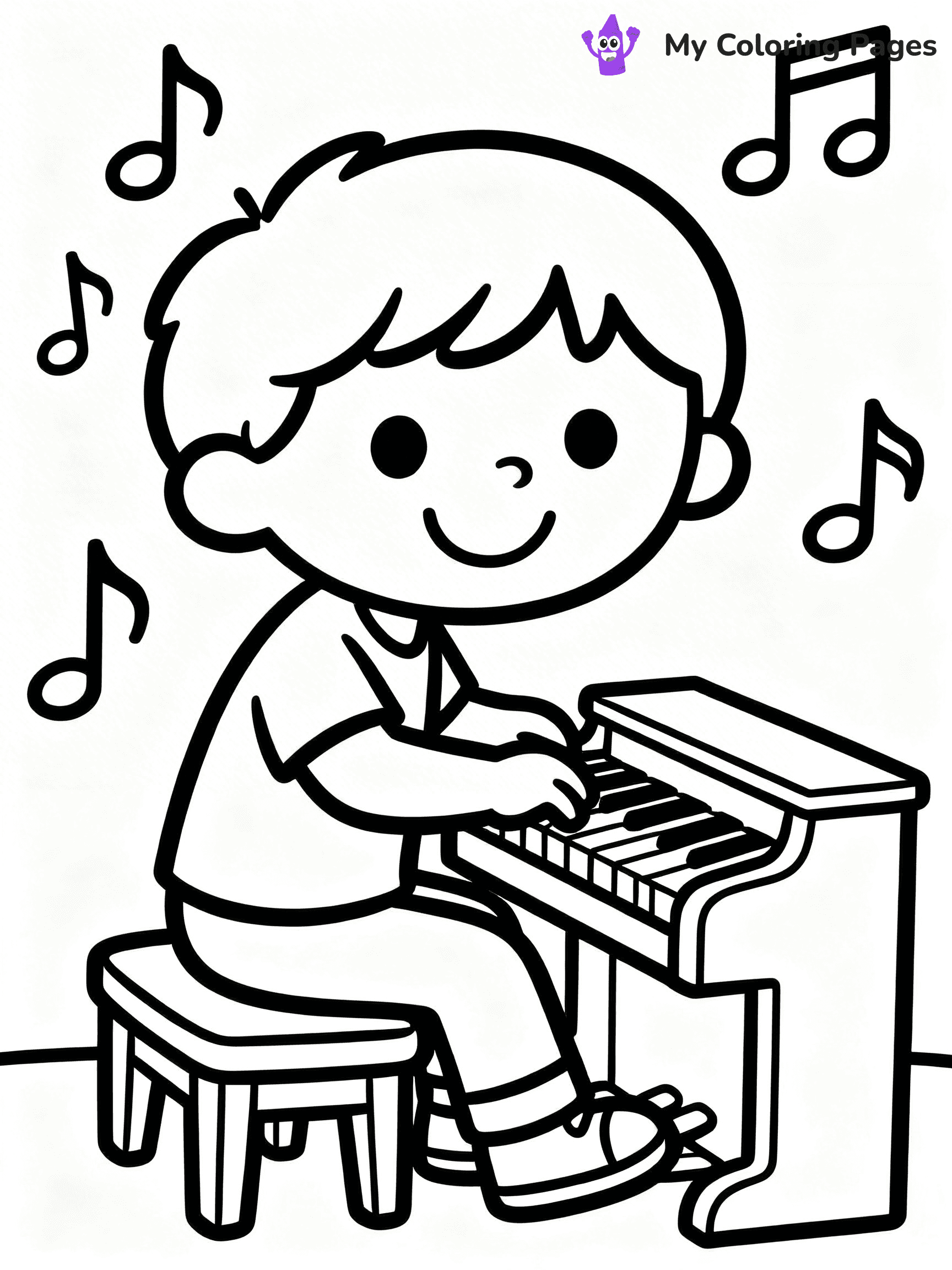 Piano Coloring Pages - 25