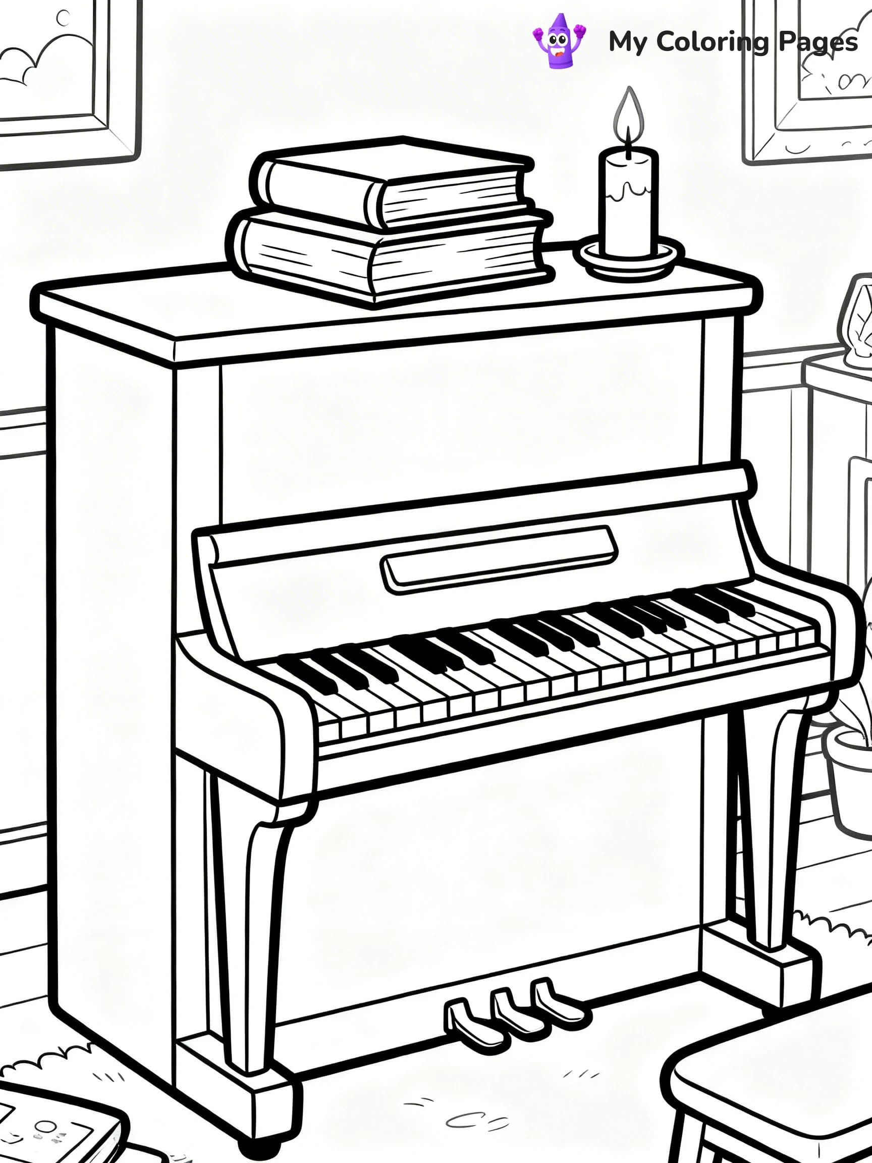 Piano Coloring Pages - 24