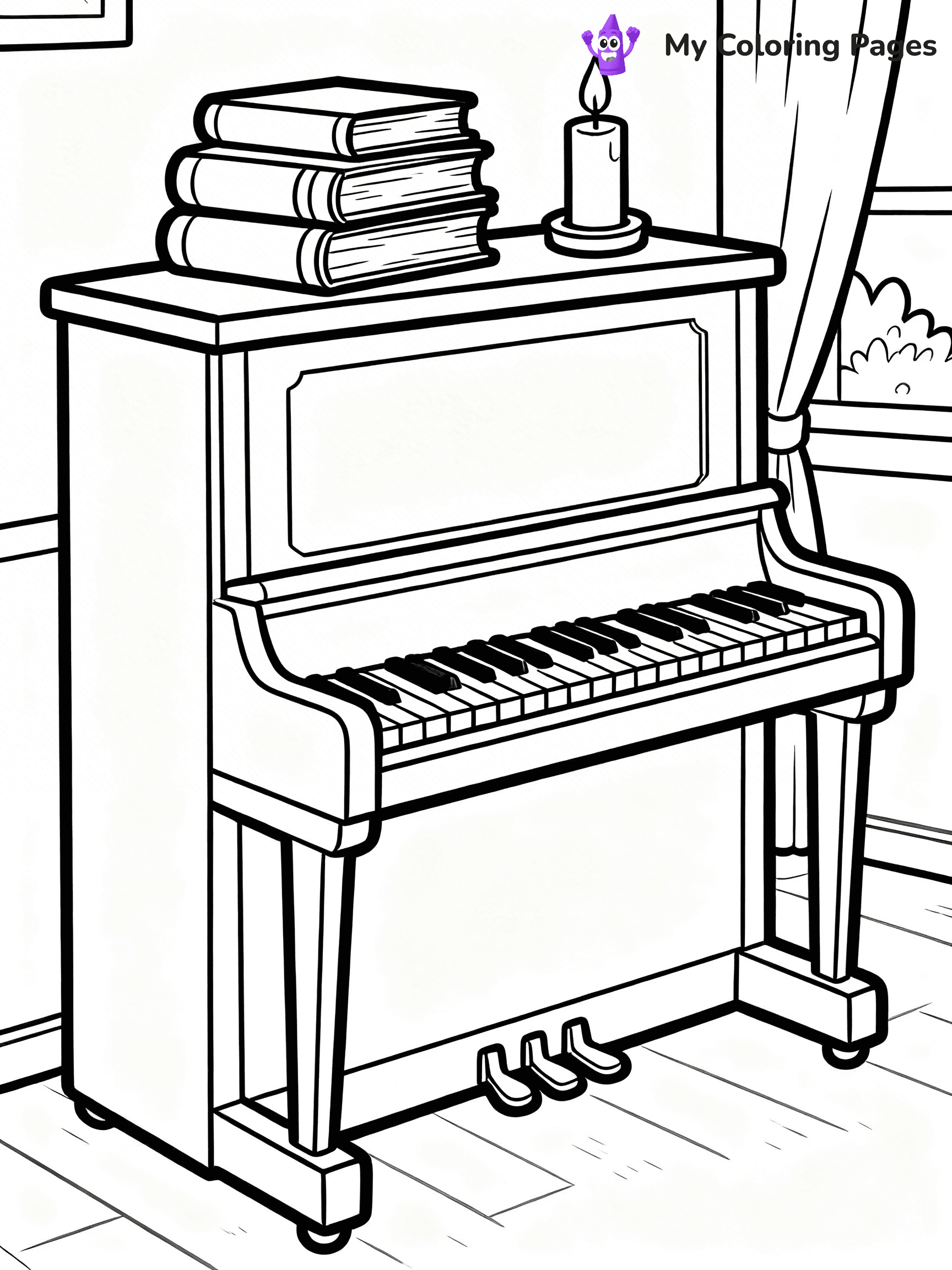 Piano Coloring Pages - 23