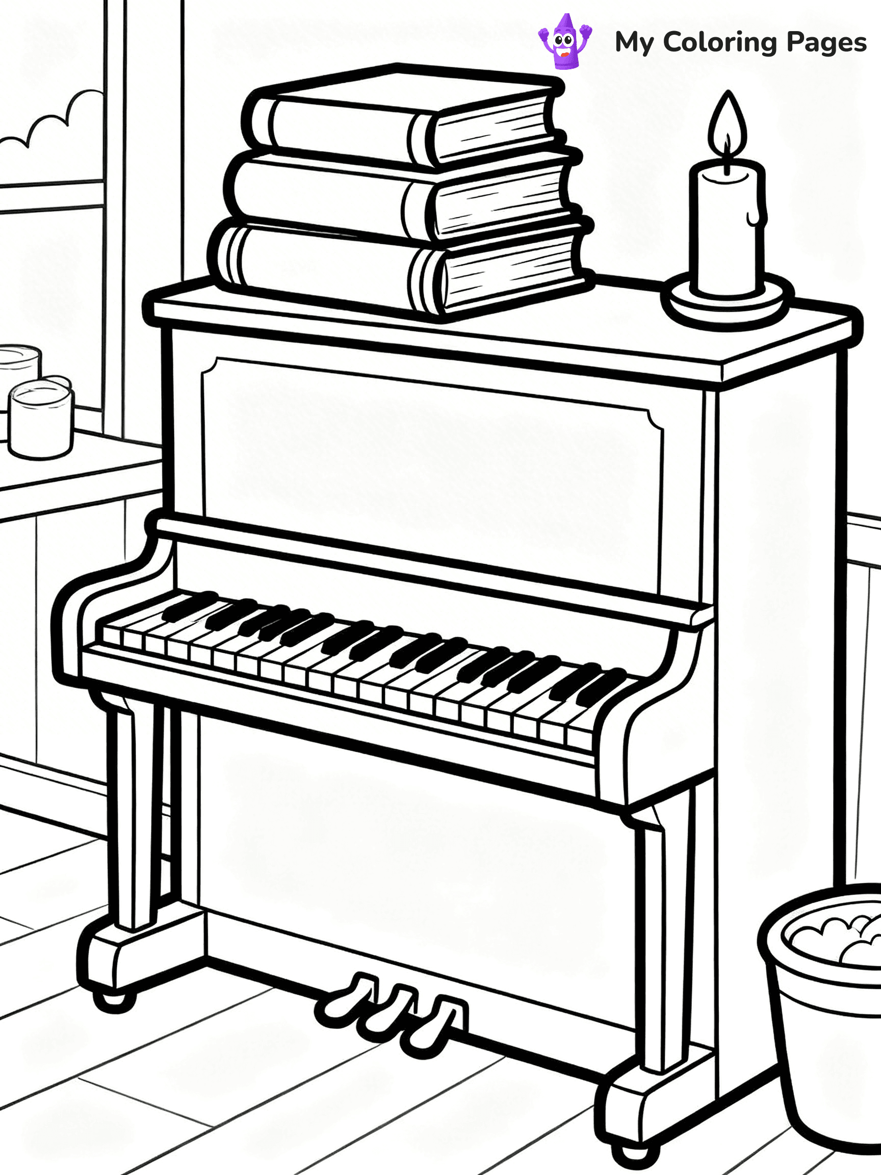 Piano Coloring Pages - 22