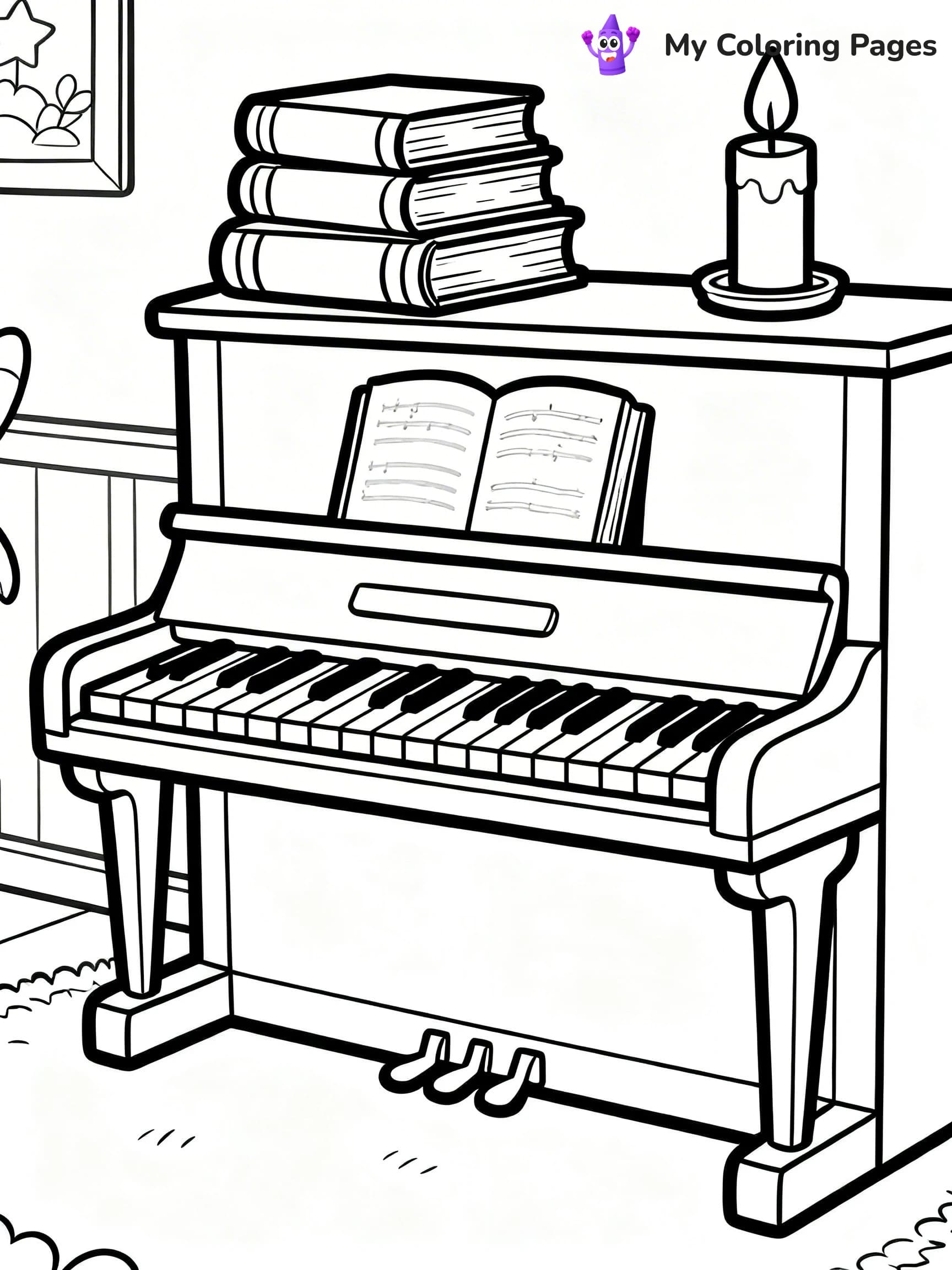 Piano Coloring Pages - 20