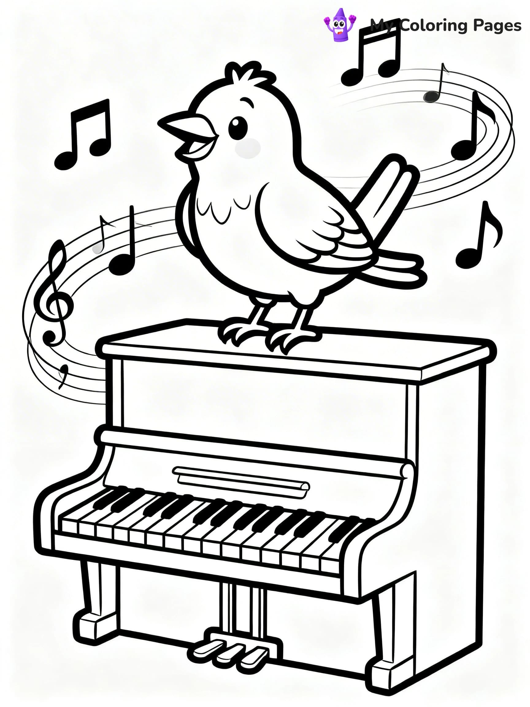 Piano Coloring Pages - 18