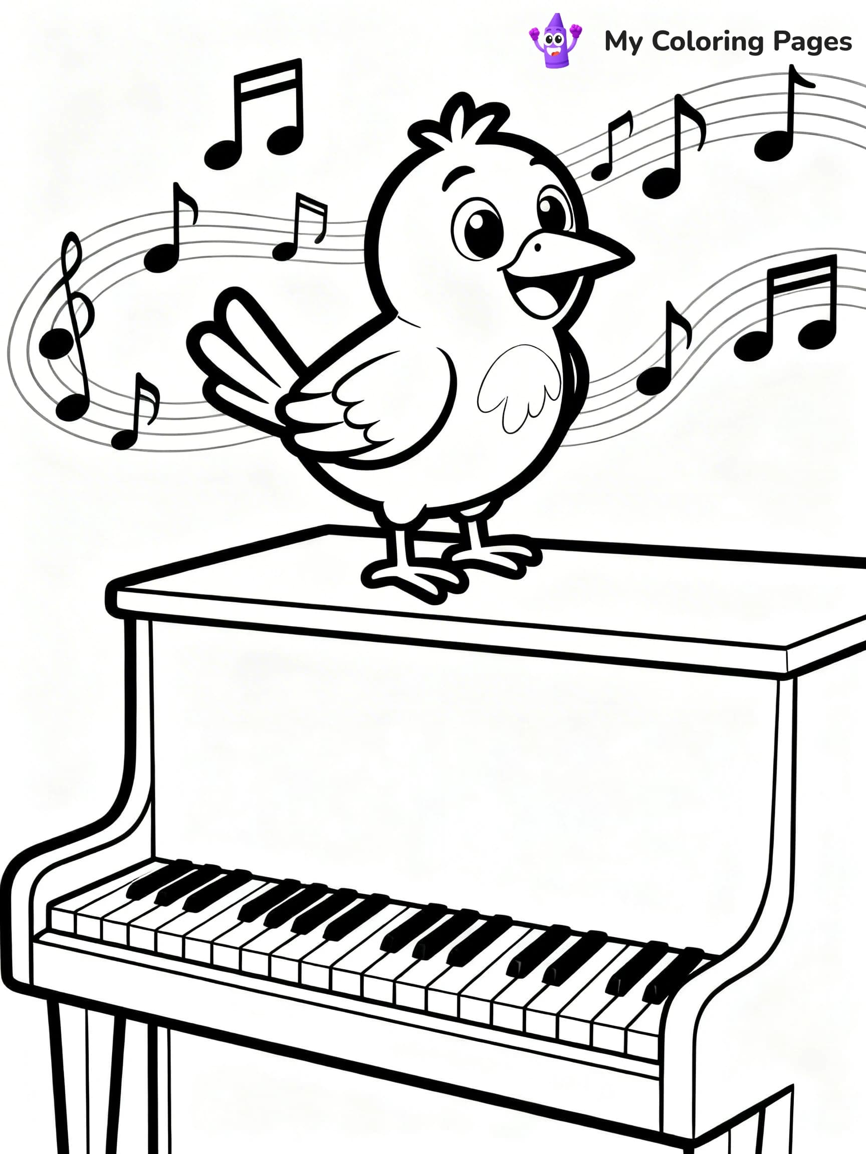 Piano Coloring Pages - 17