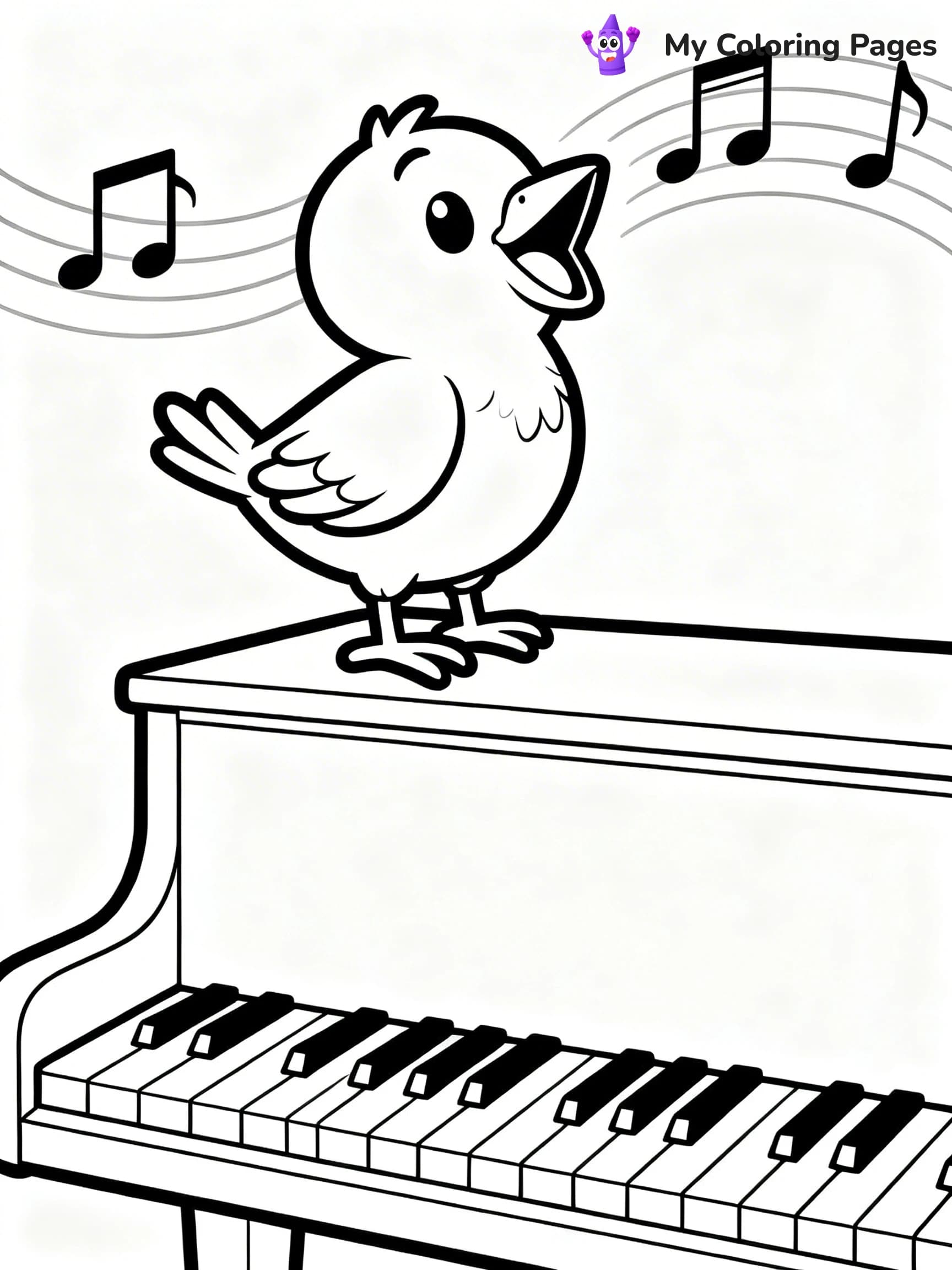 Piano Coloring Pages - 16