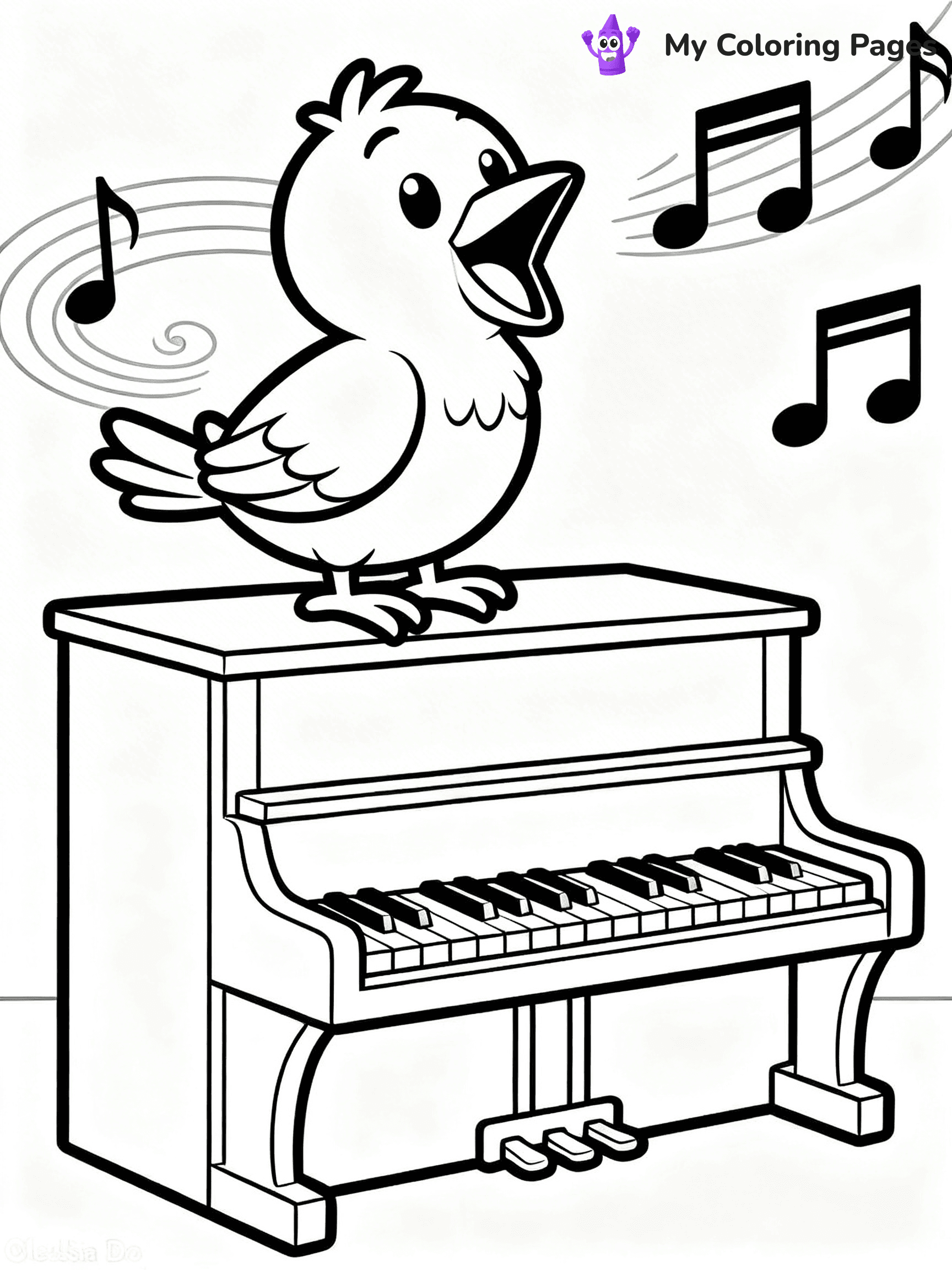 Piano Coloring Pages - 15