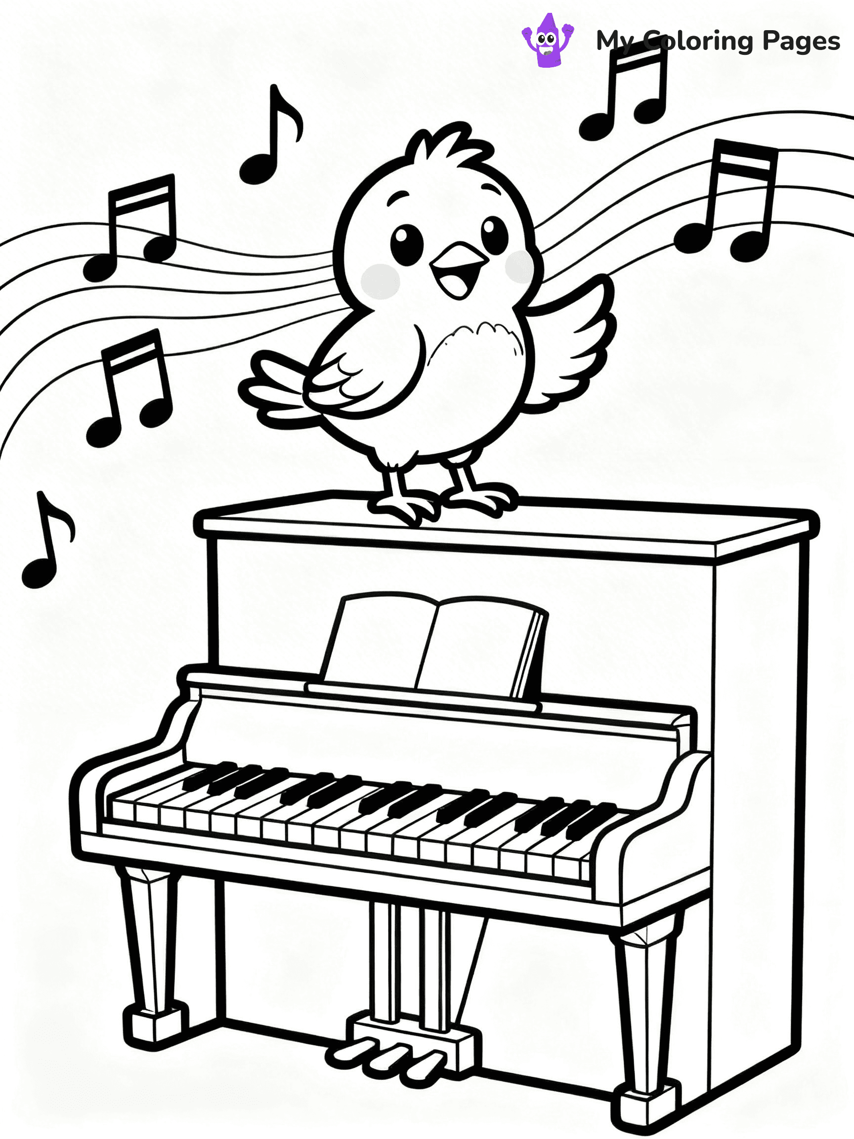 Piano Coloring Pages - 14