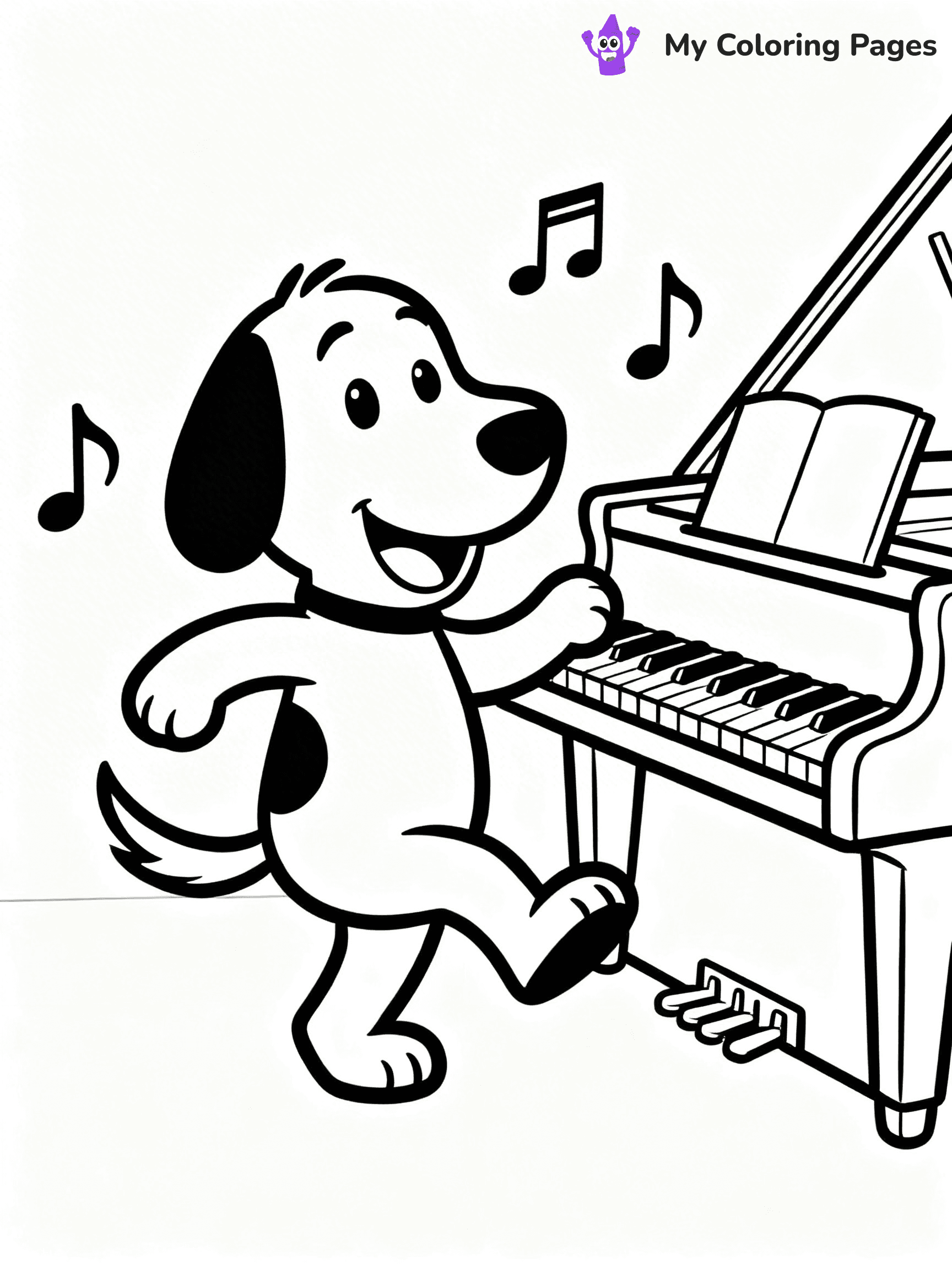 Piano Coloring Pages - 7
