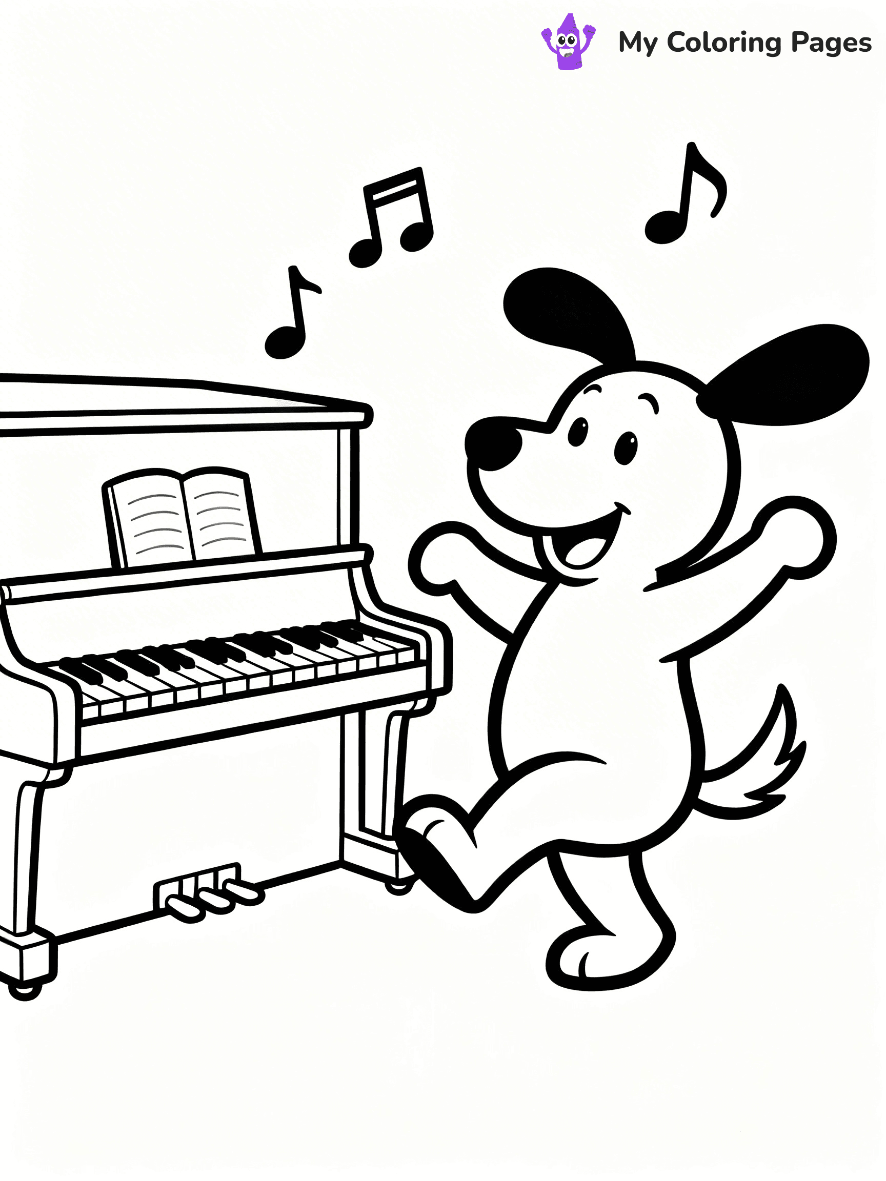 Piano Coloring Pages - 6