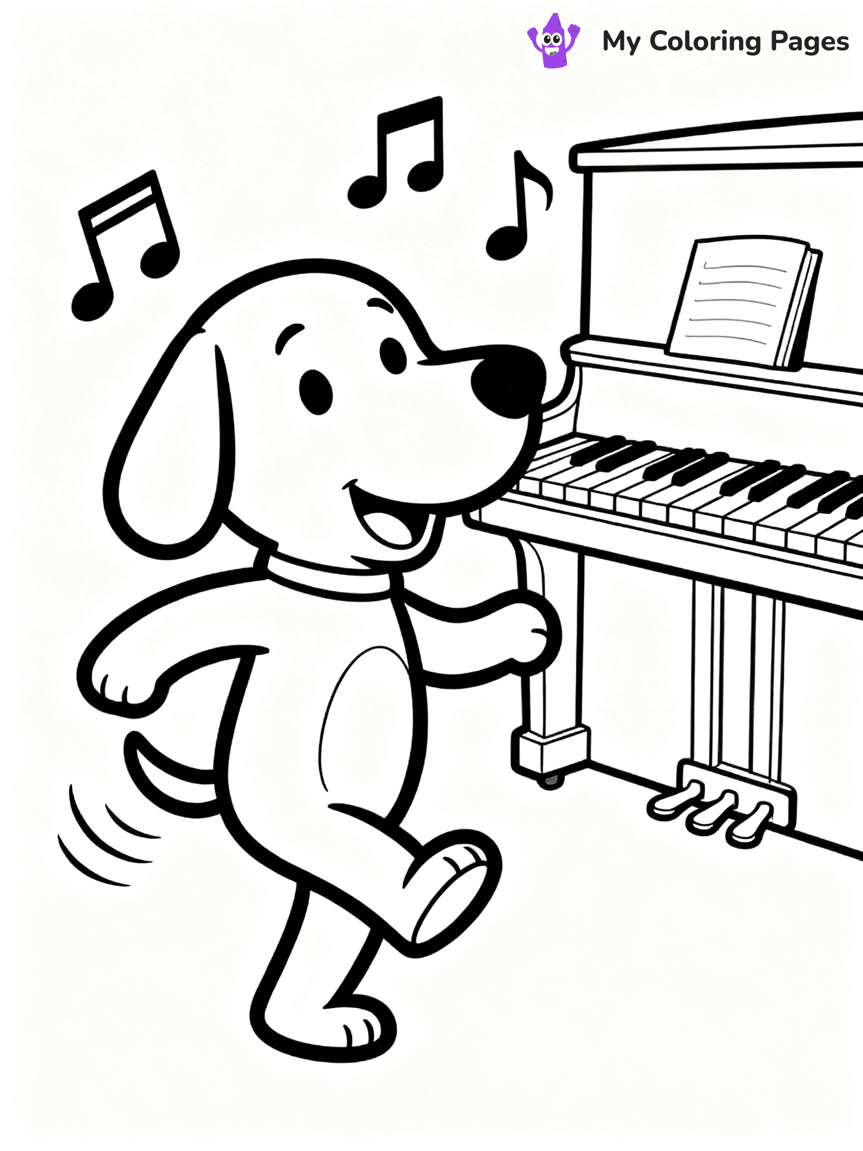 Piano Coloring Pages - 4
