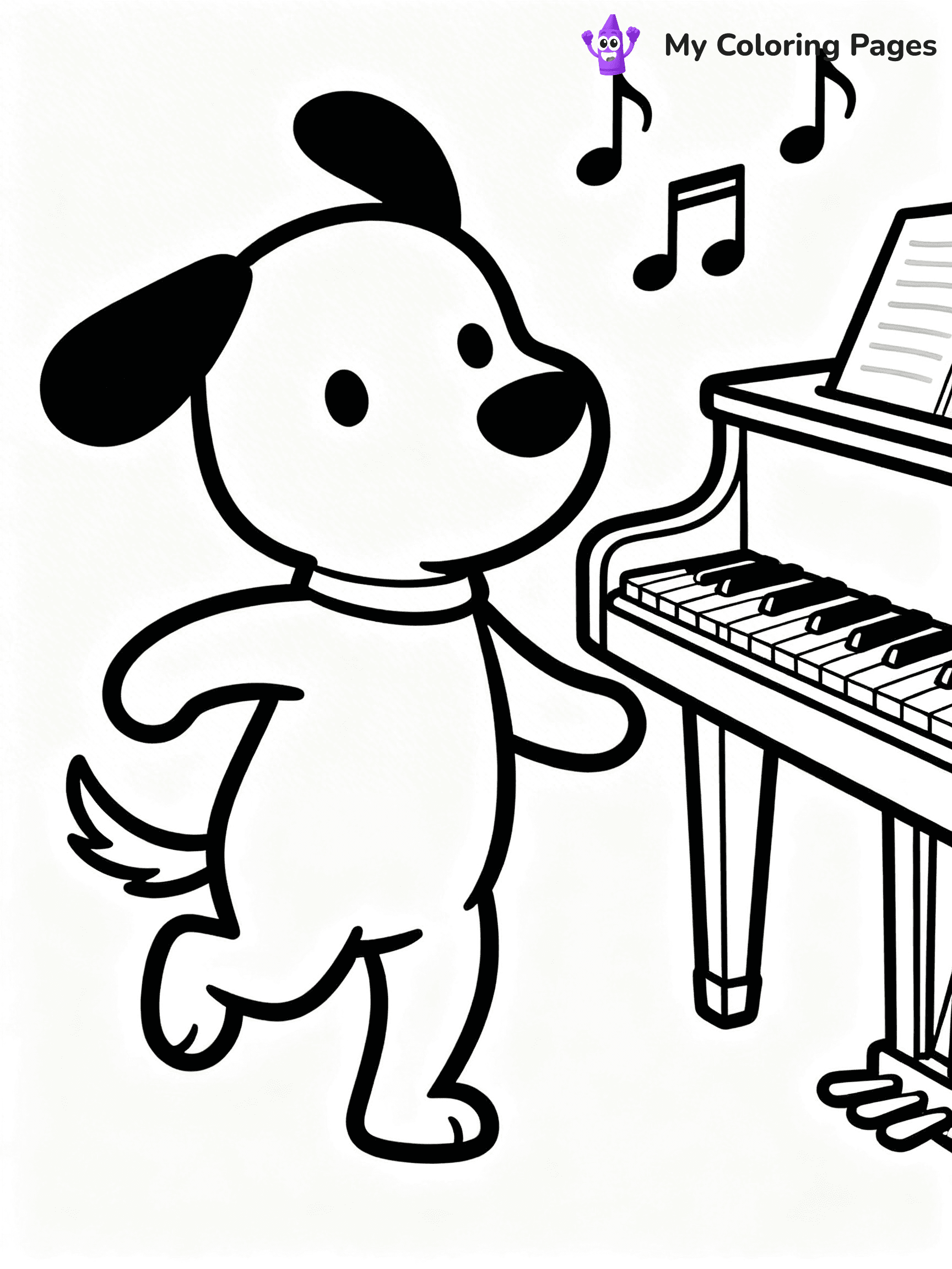 Piano Coloring Pages - 3