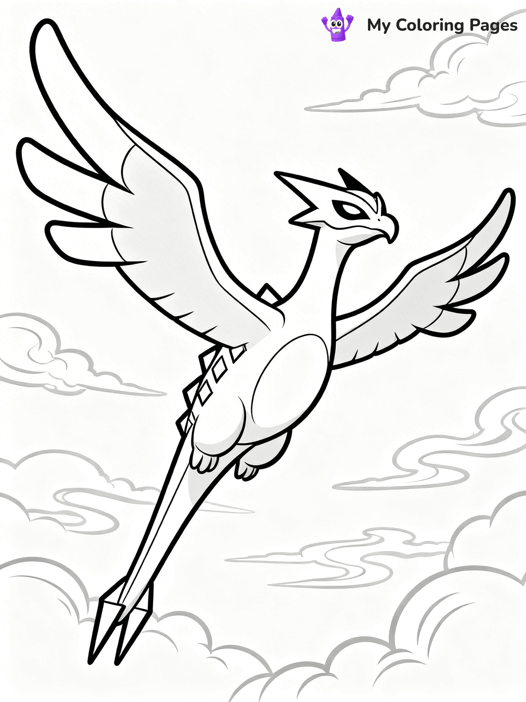 Lugia Coloring Pages - 25
