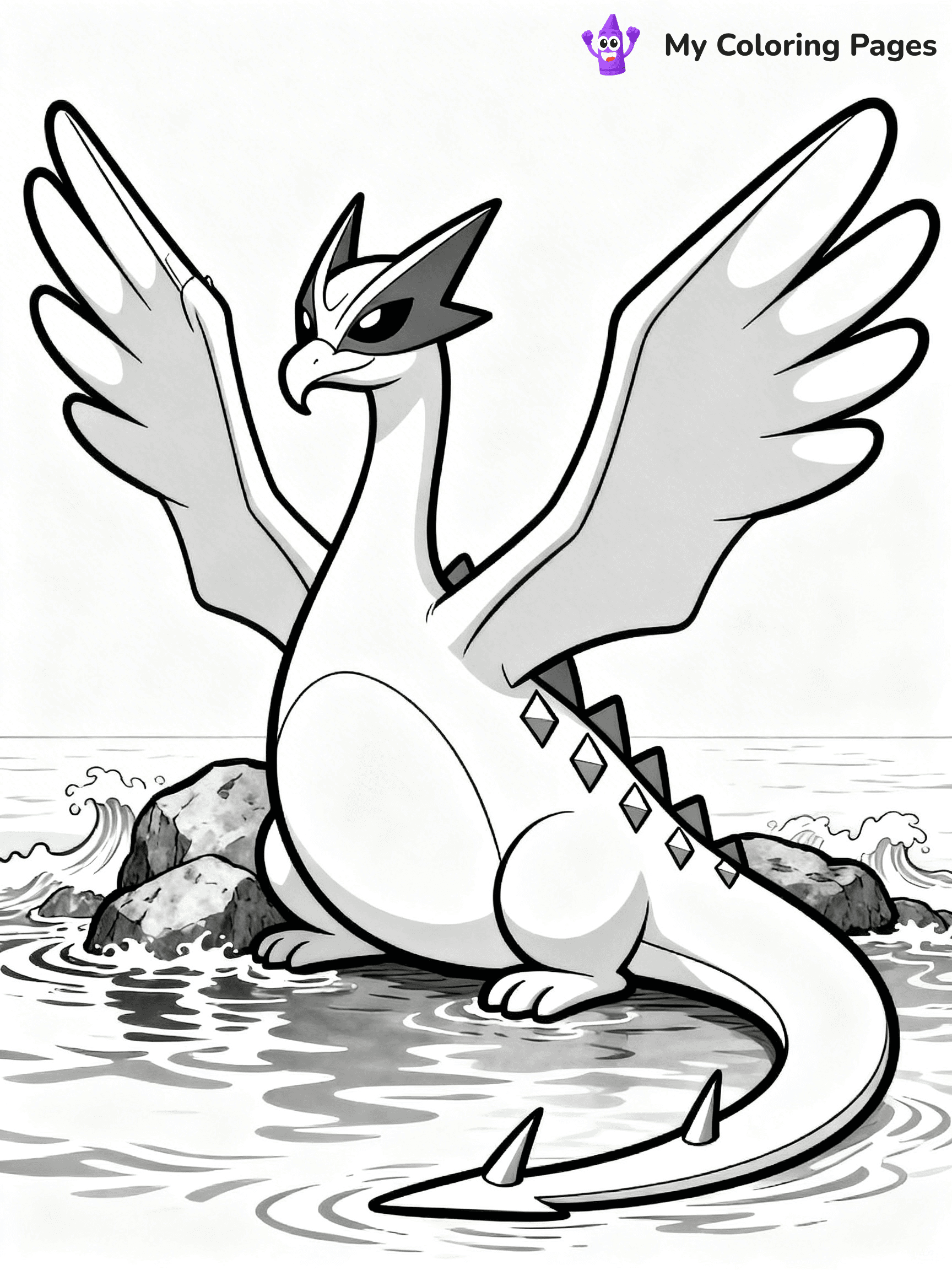 Lugia Coloring Pages - 24
