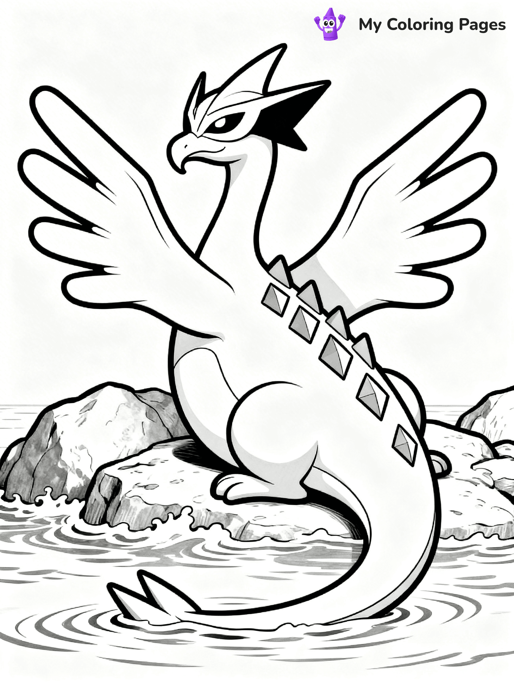 Lugia Coloring Pages - 23
