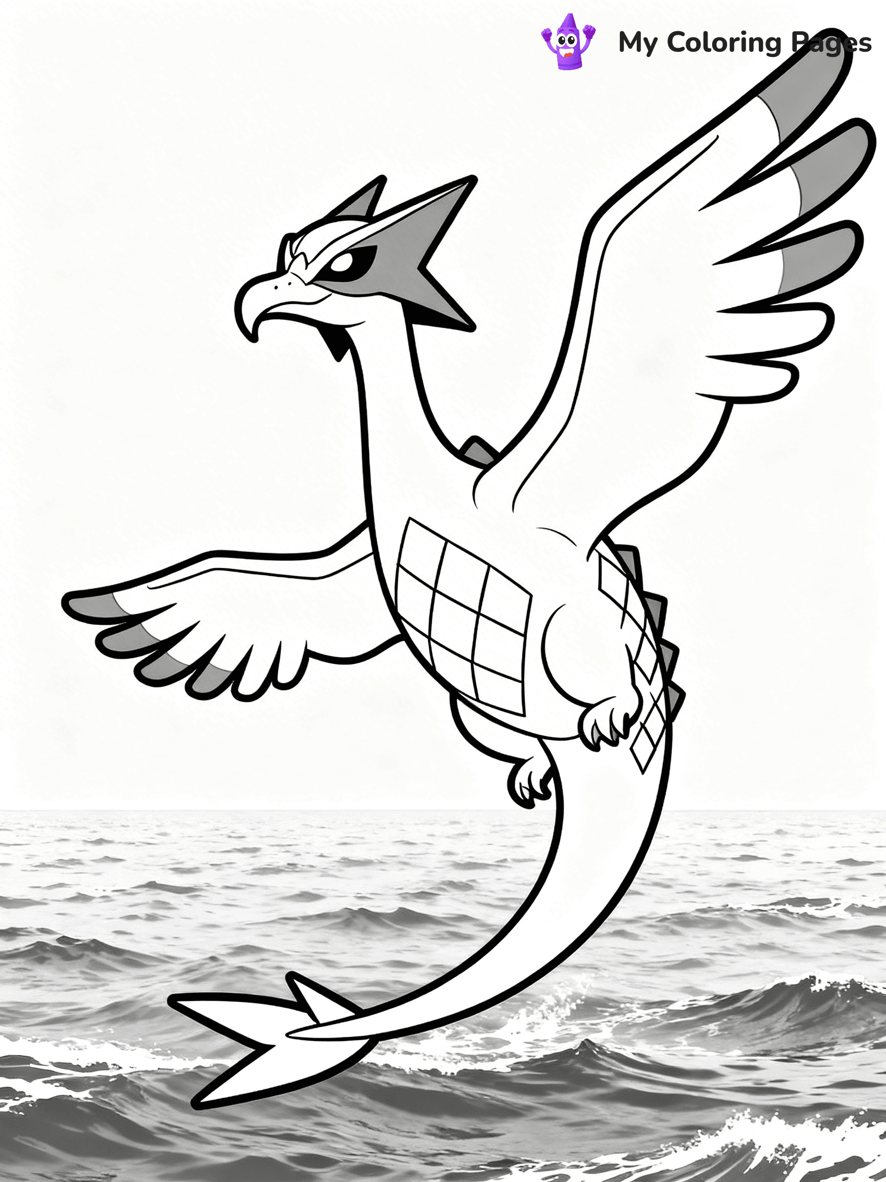 Lugia Coloring Pages - 16