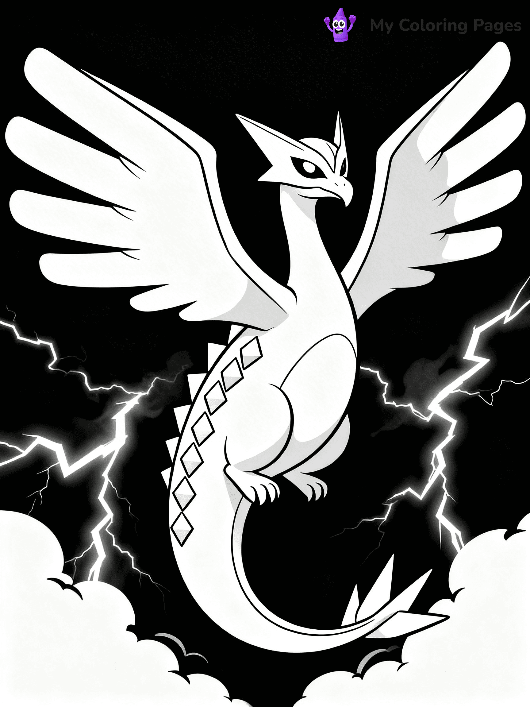 Lugia Coloring Pages - 13