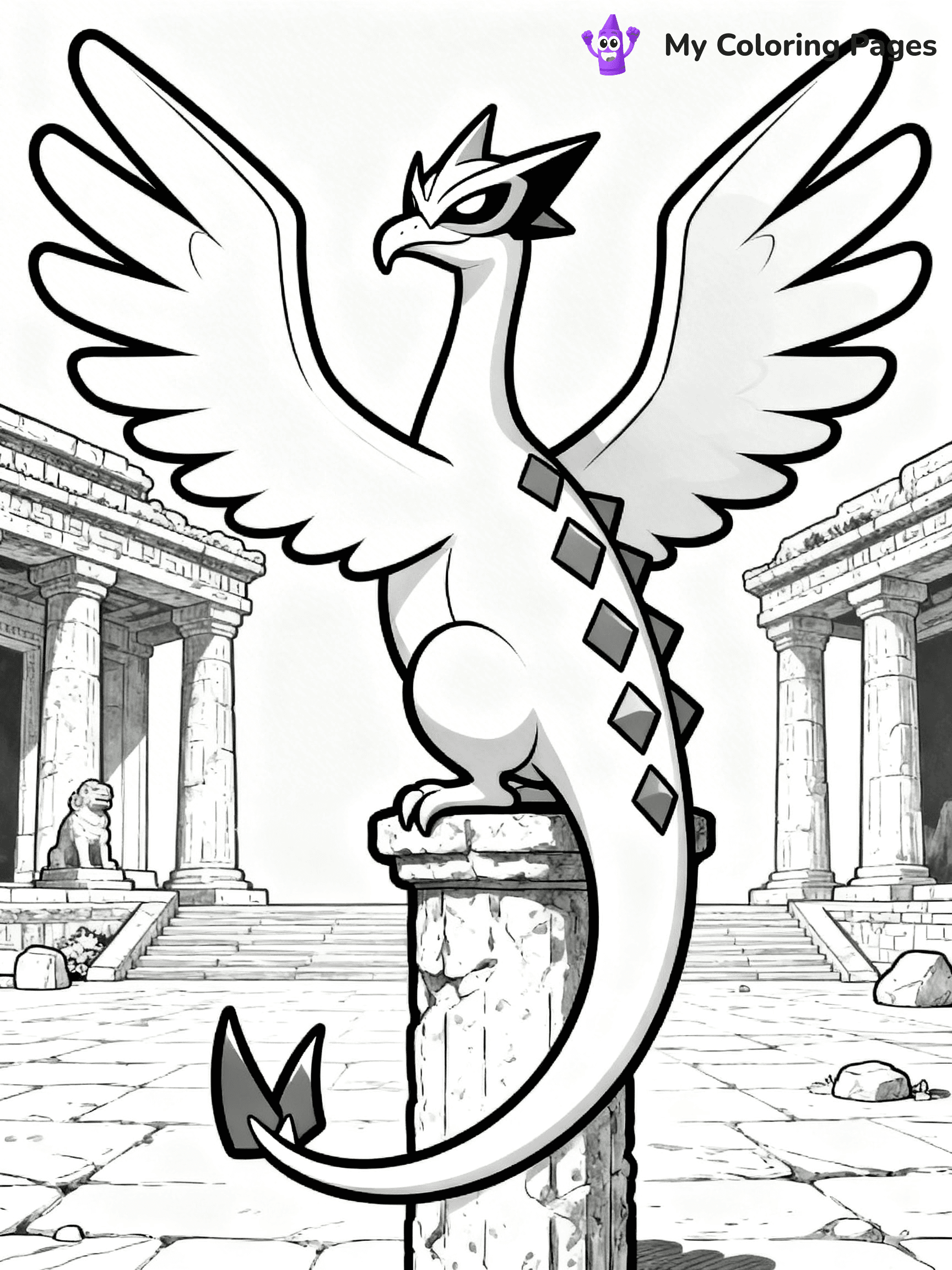 Lugia Coloring Pages - 11