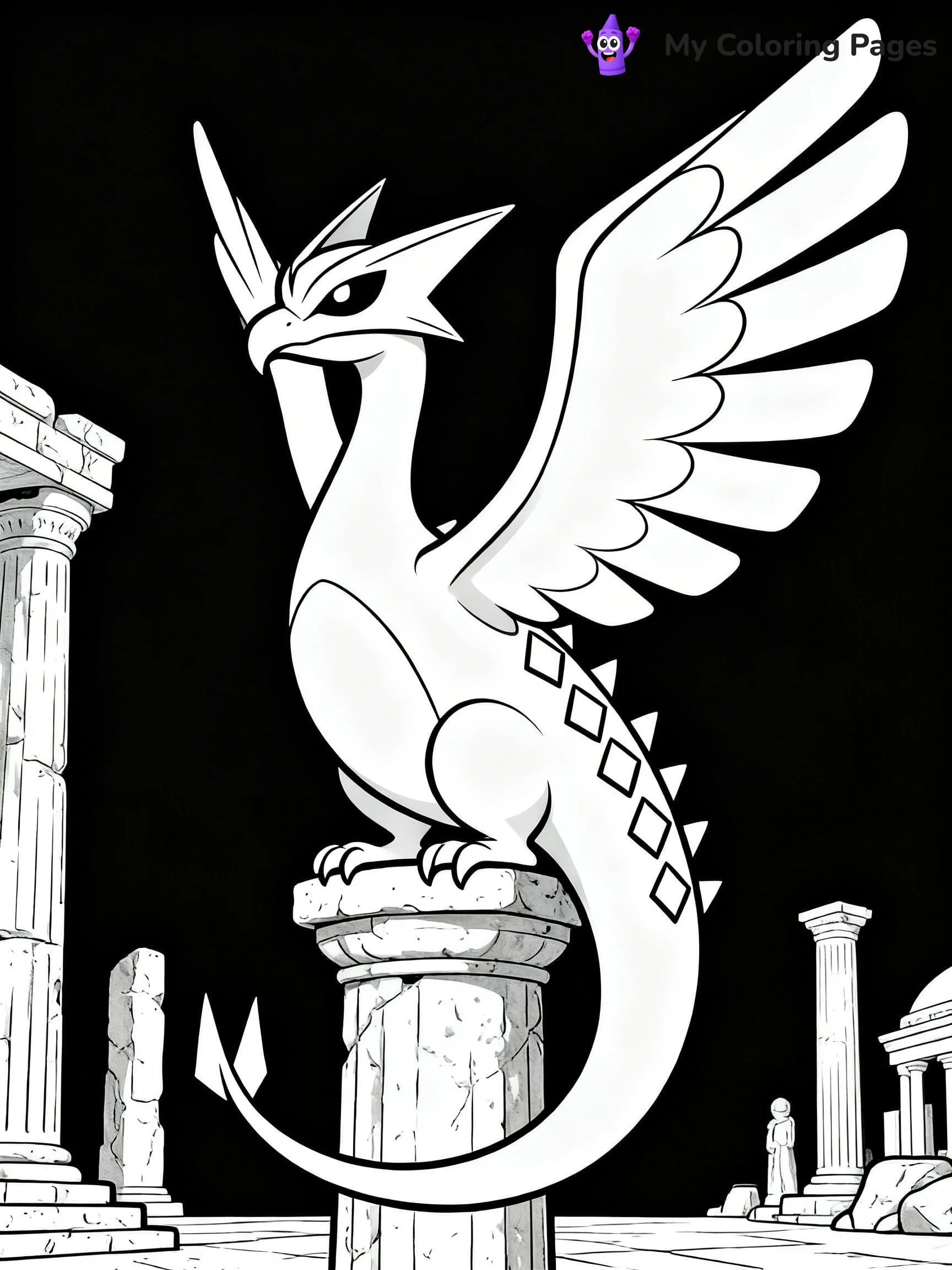 Lugia Coloring Pages - 10