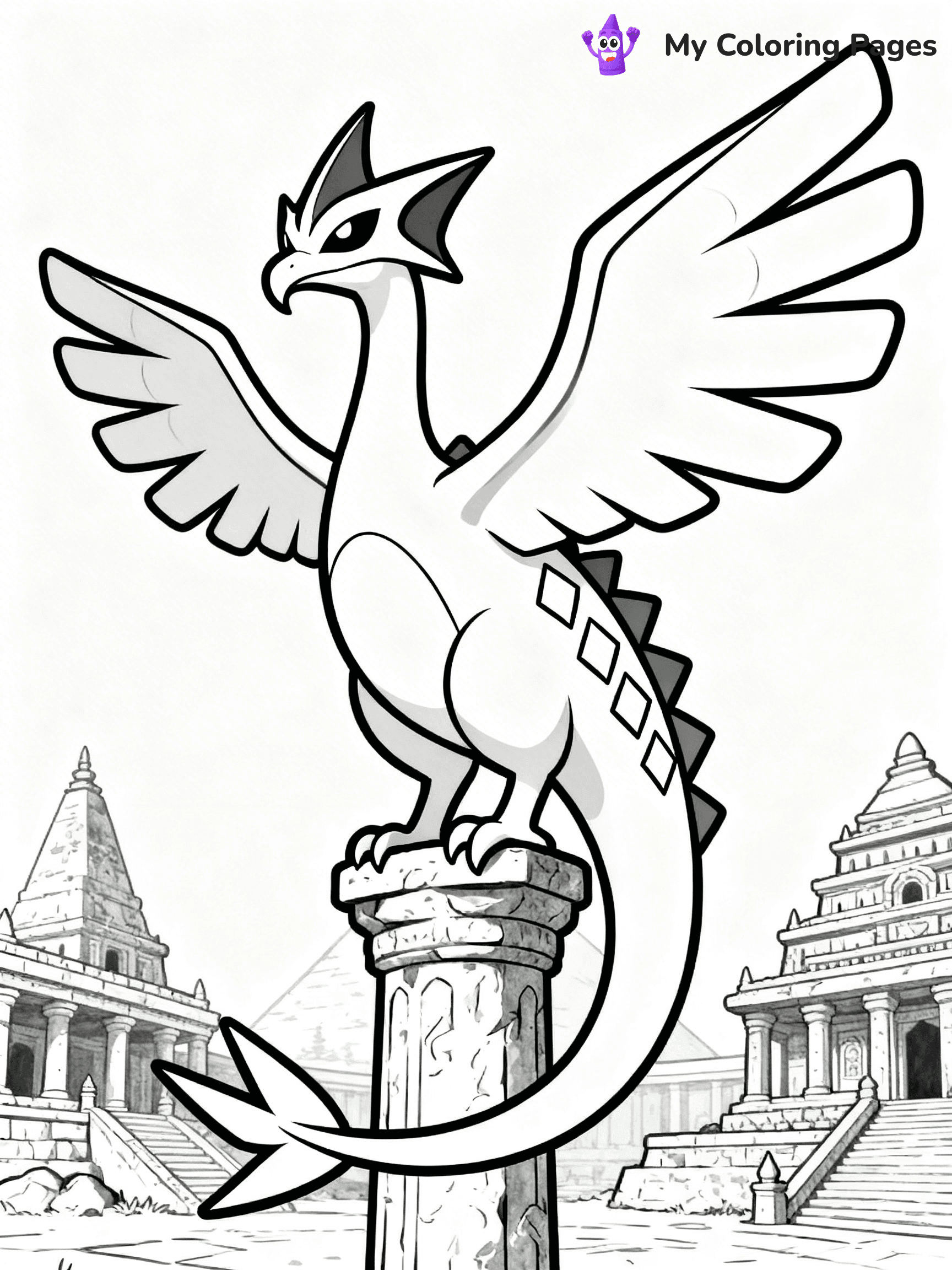 Lugia Coloring Pages - 9