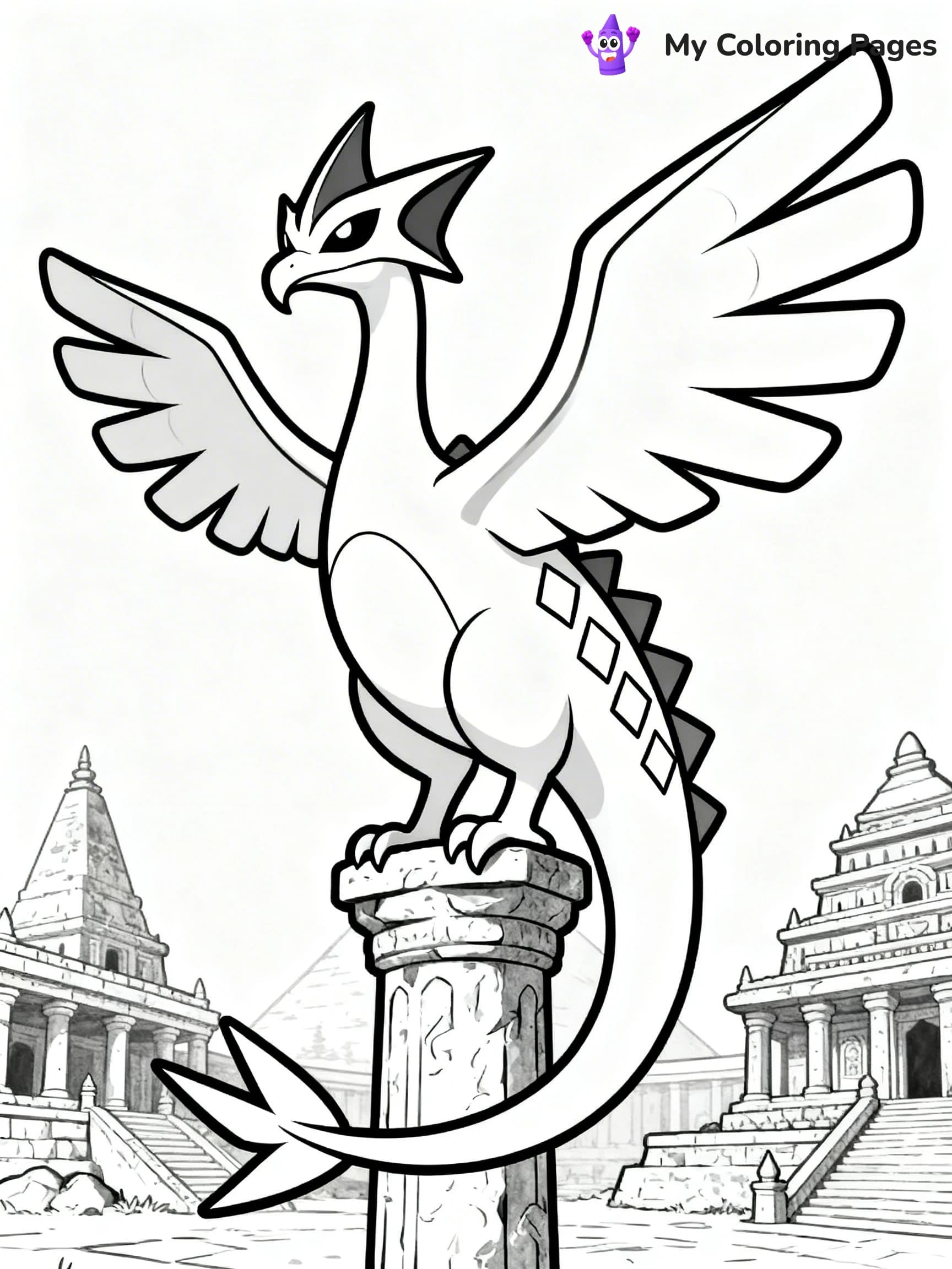 Lugia Coloring Pages - 9