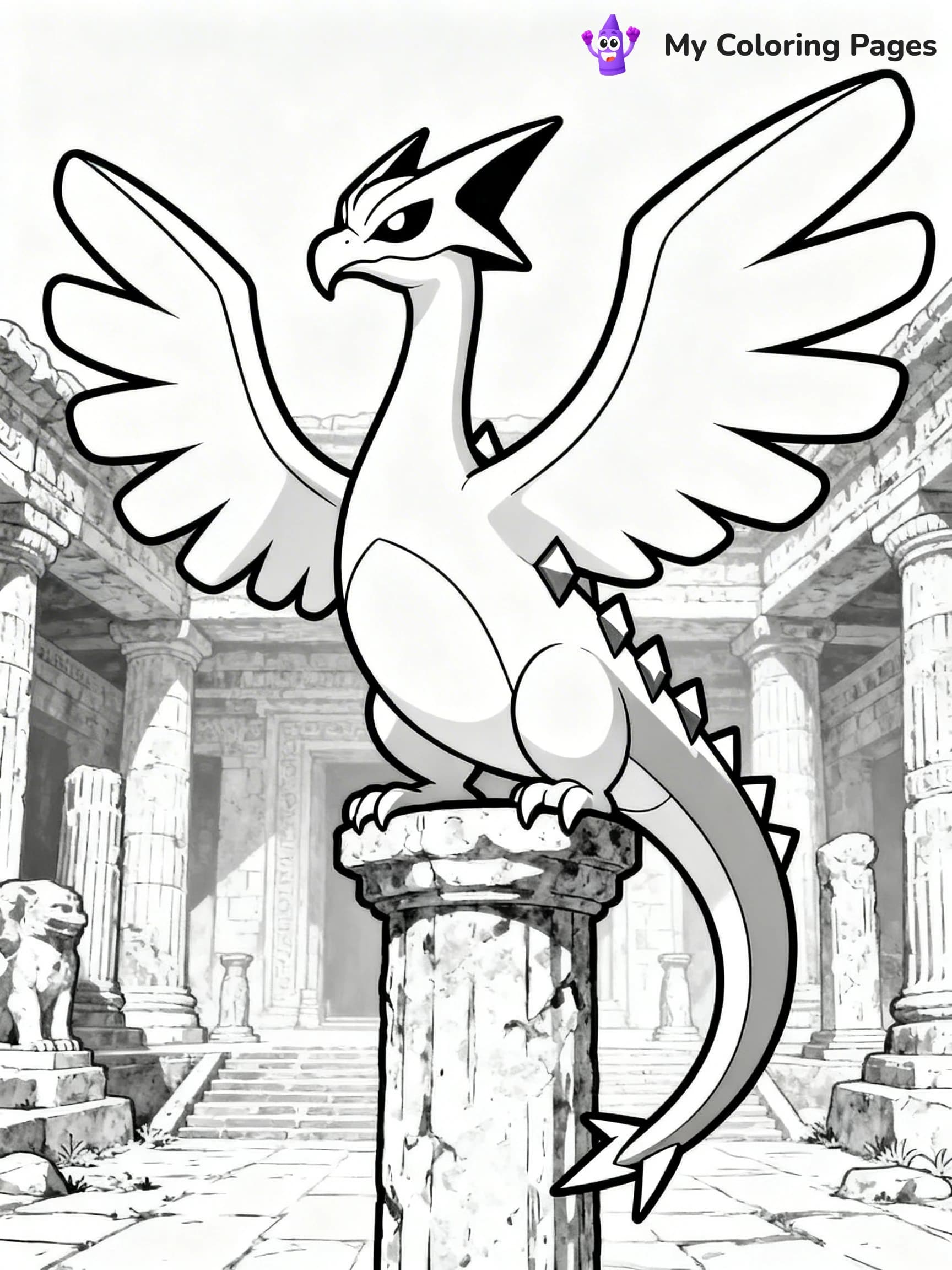 Lugia Coloring Pages - 7