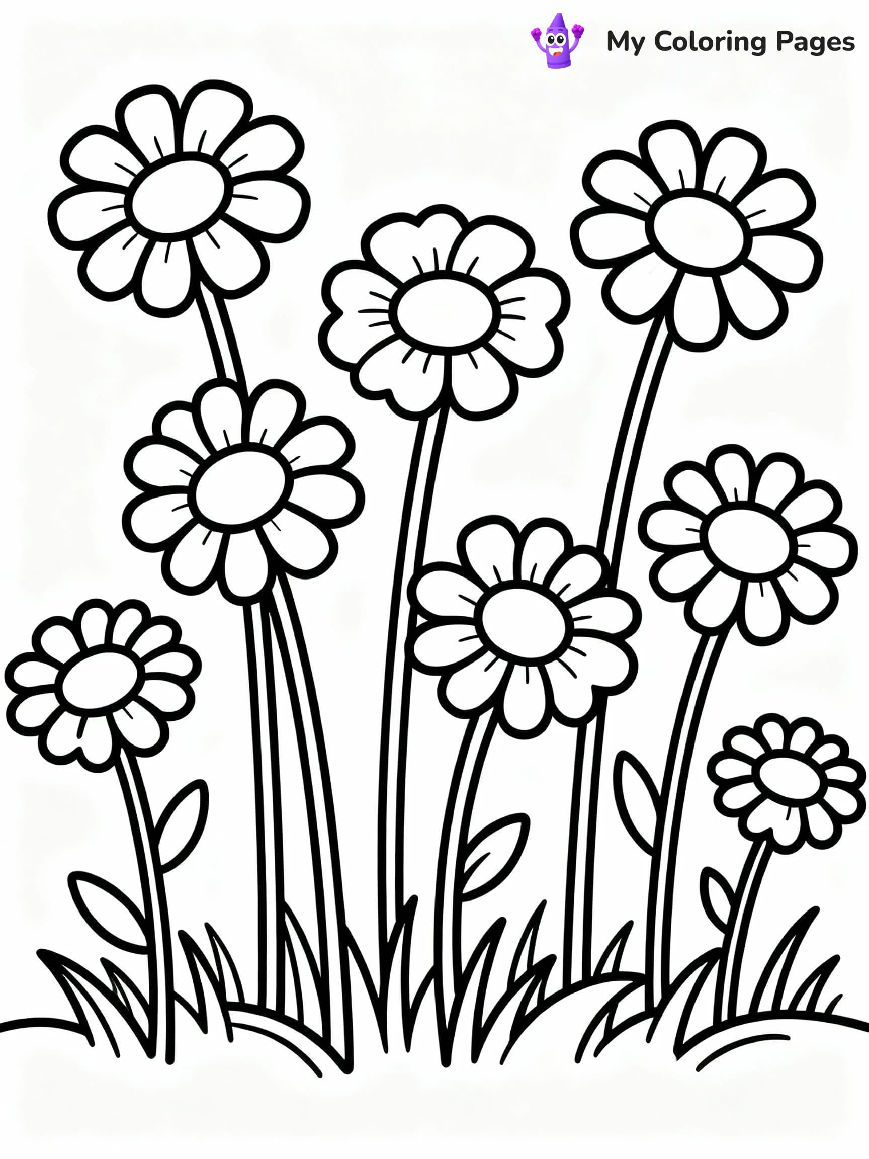 Daisy Coloring Pages - 17