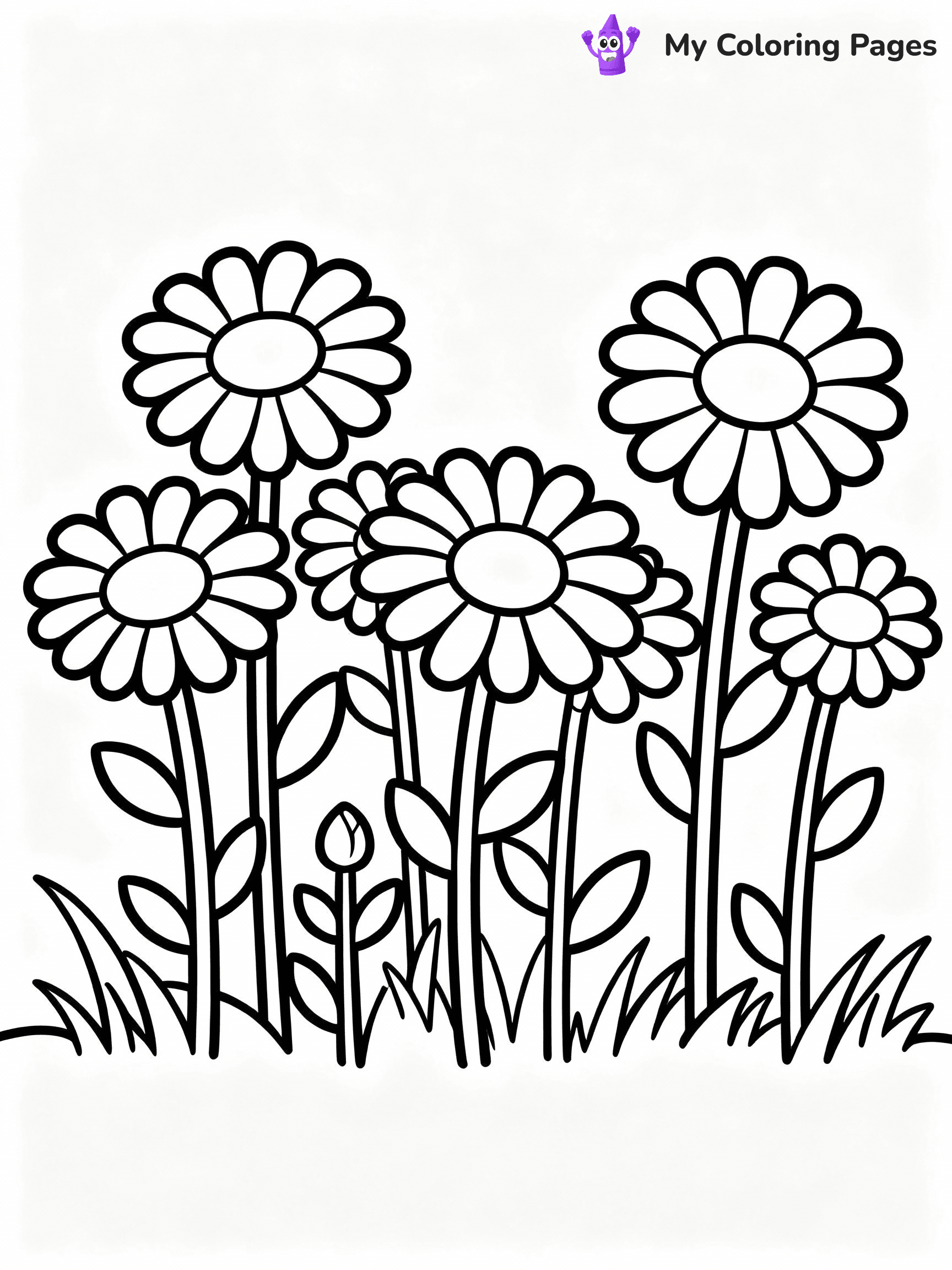 Daisy Coloring Pages - 16